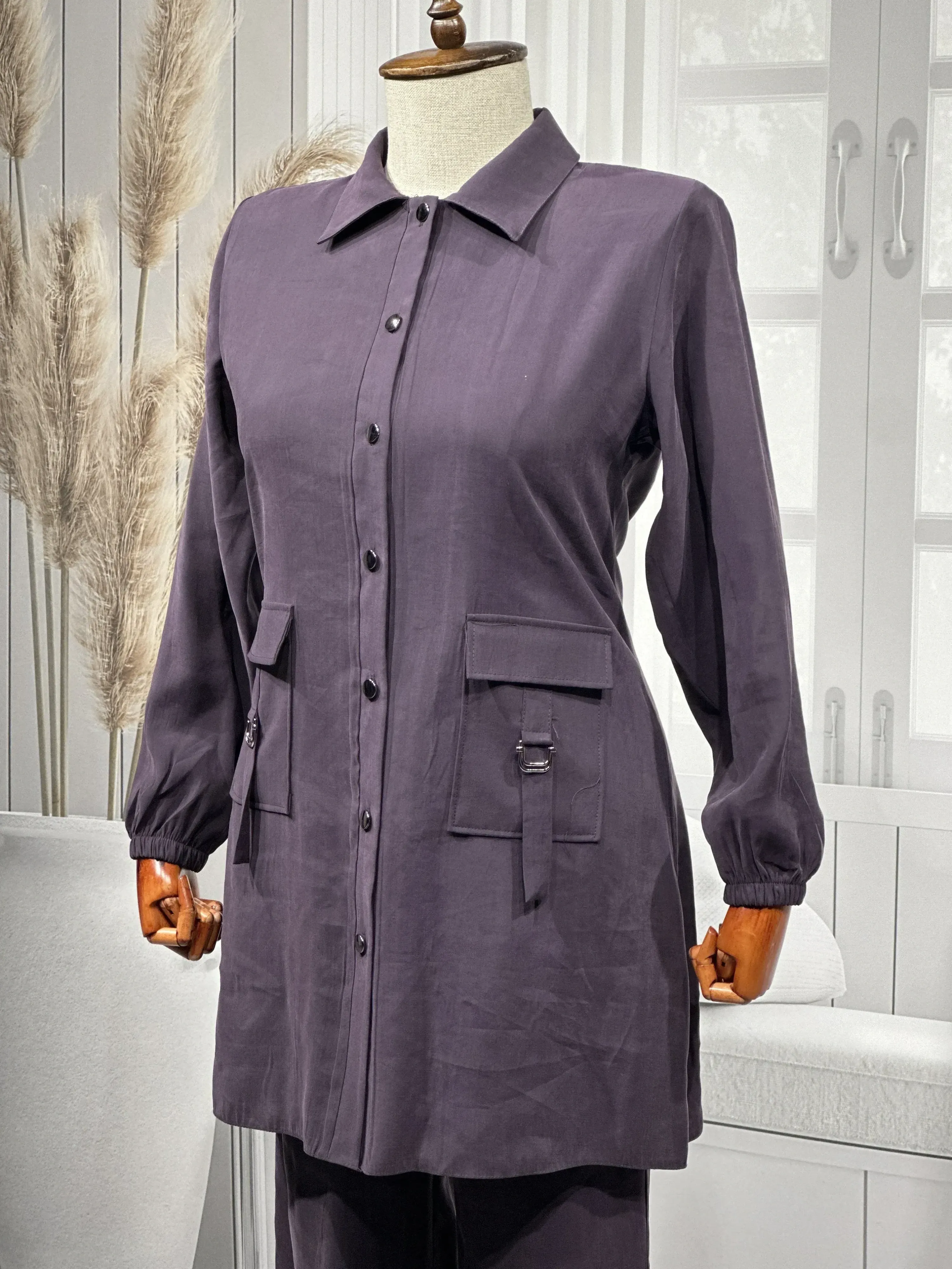 HESNA 4614 TAKIM - MÜRDÜM - (Asorti: 46-52)