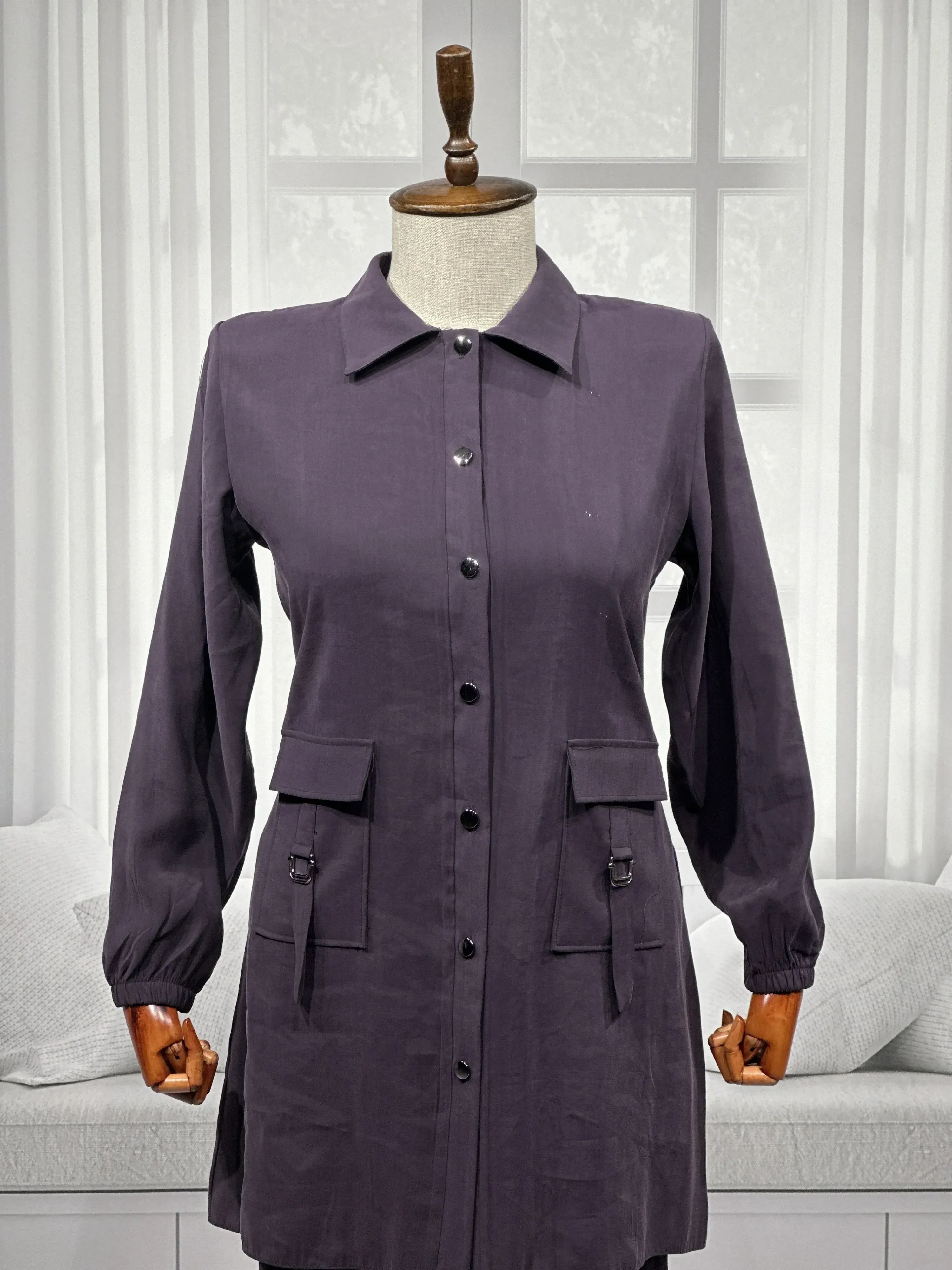 HESNA 4614 TAKIM - MÜRDÜM - (Asorti: 46-52)