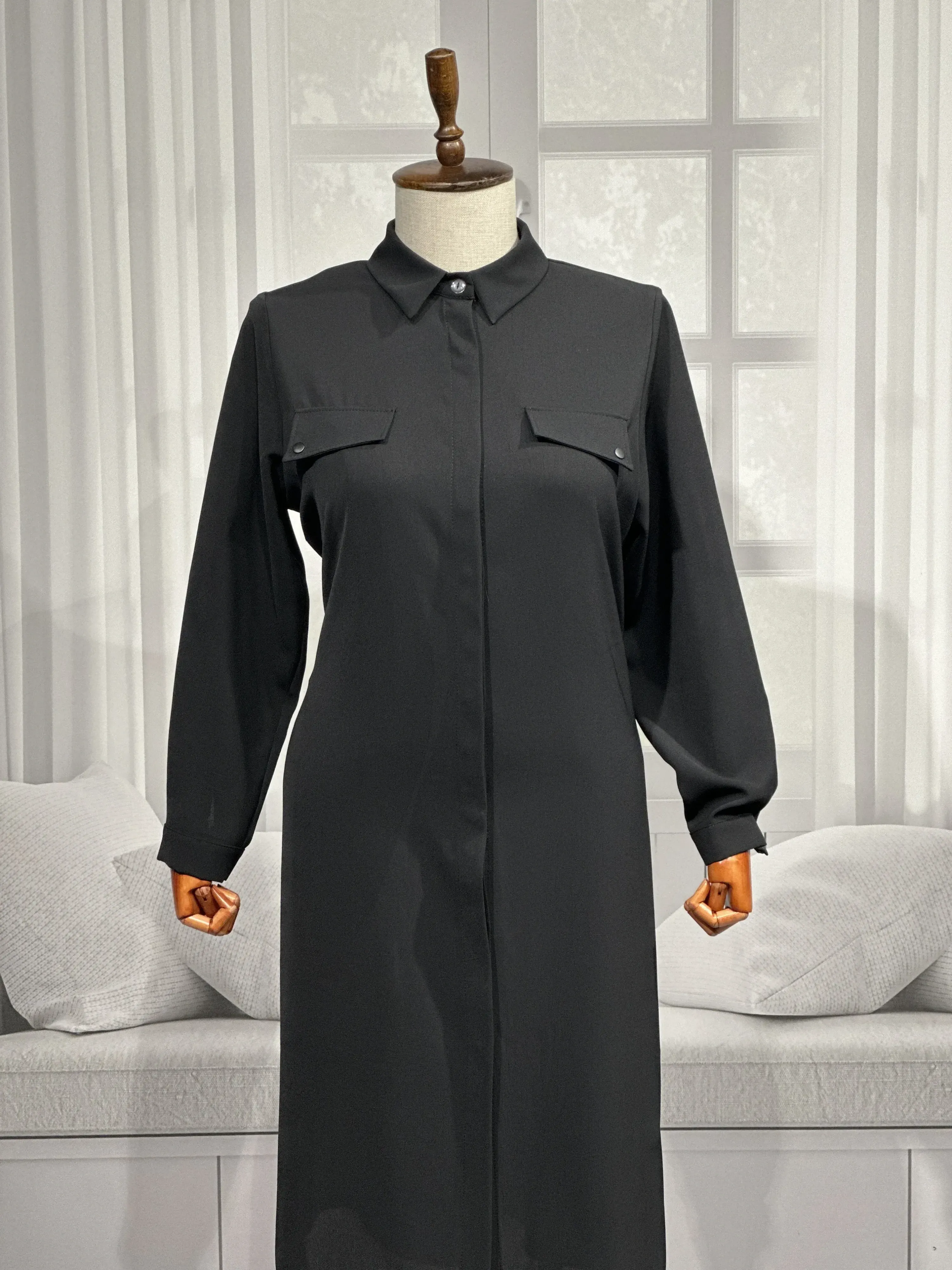 HESNA 5097 TUNİK - SİYAH - (Asorti: 46-52)