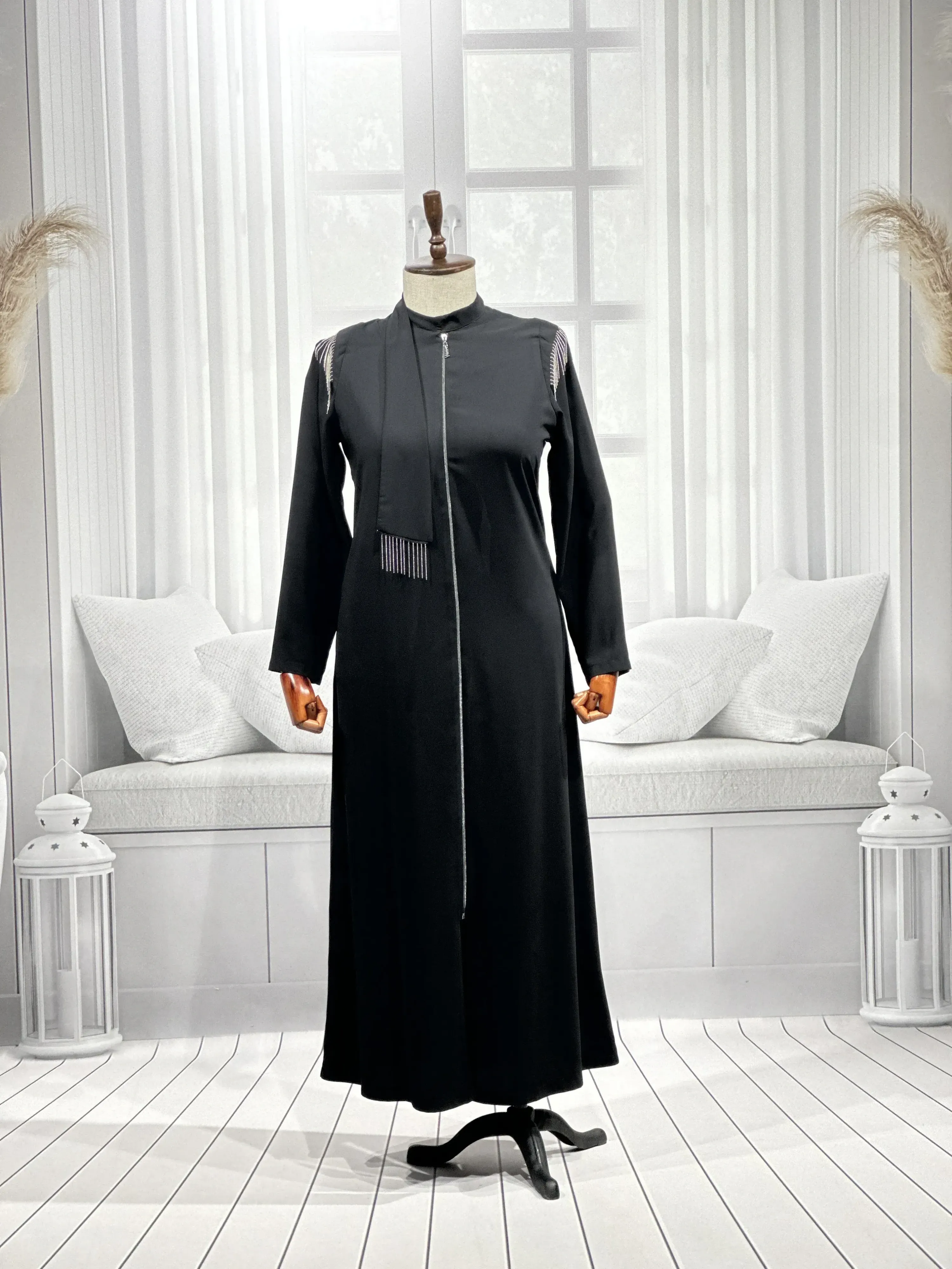 HESNA 6541 FERACE - SİYAH - (Asorti: 44-50)