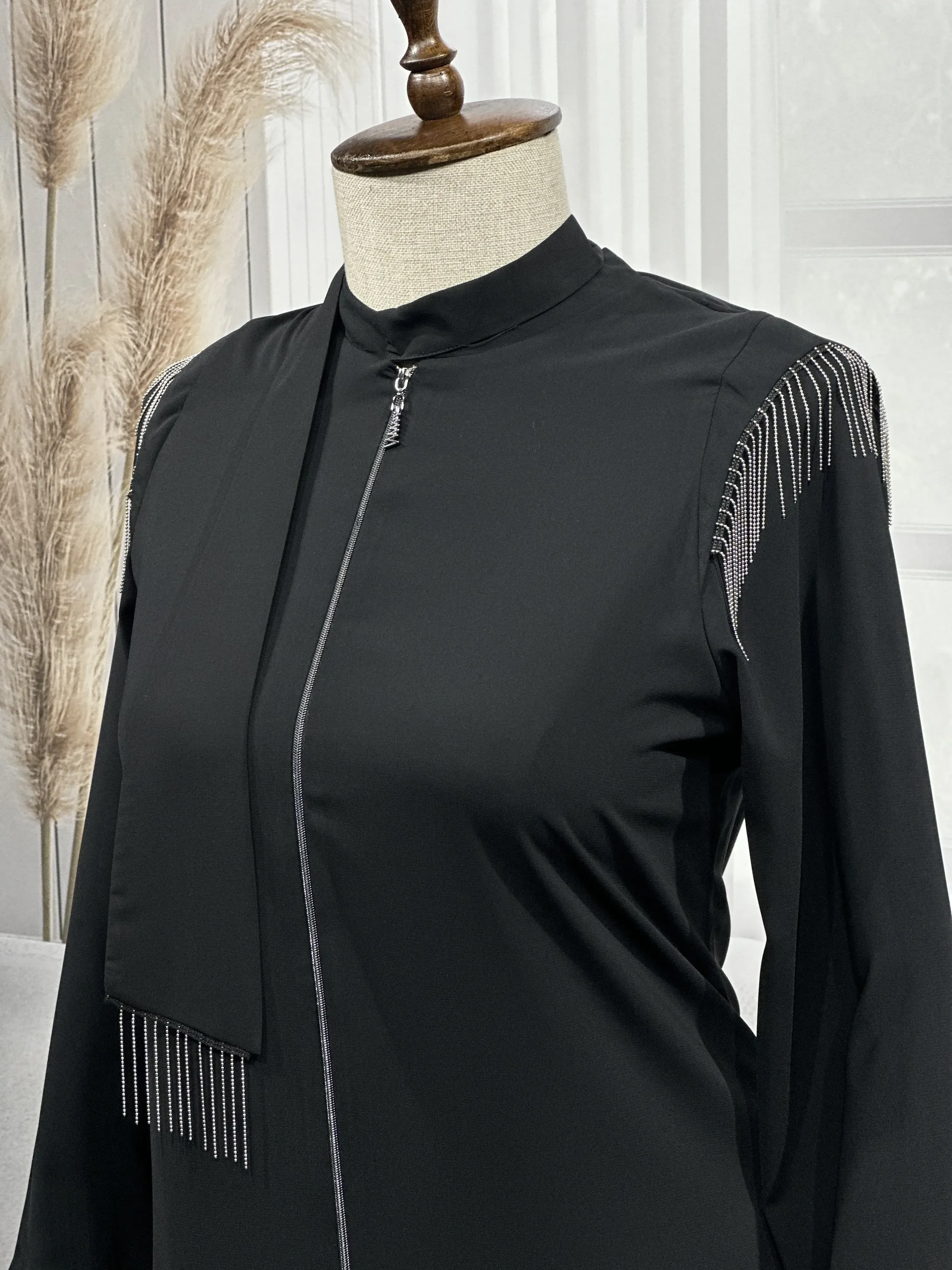 HESNA 6541 FERACE - SİYAH - (Asorti: 44-50)