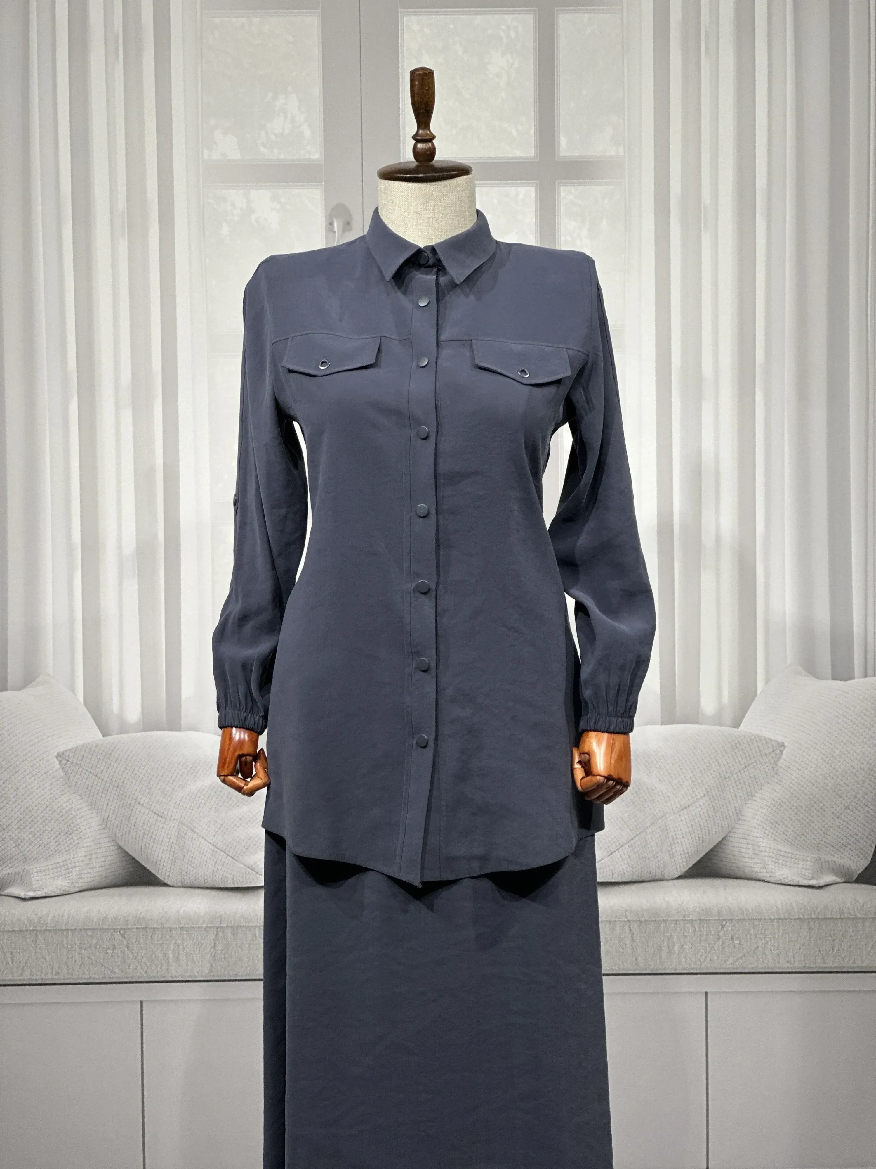 HESNA 7753 TAKIM - ANTRASİT - (Asorti: 46-52)