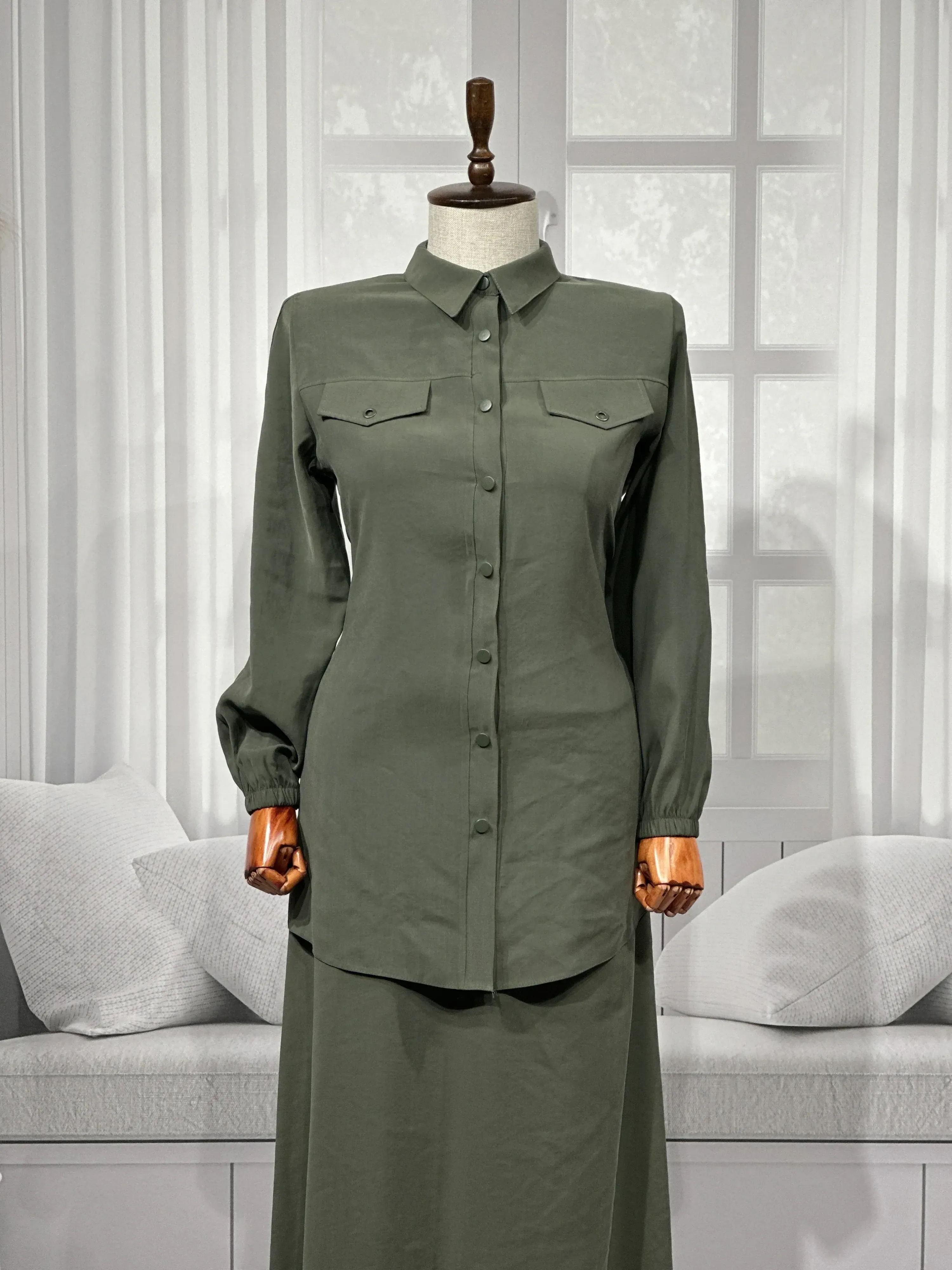 HESNA 7753 TAKIM - HAKİ - (Asorti: 46-52)