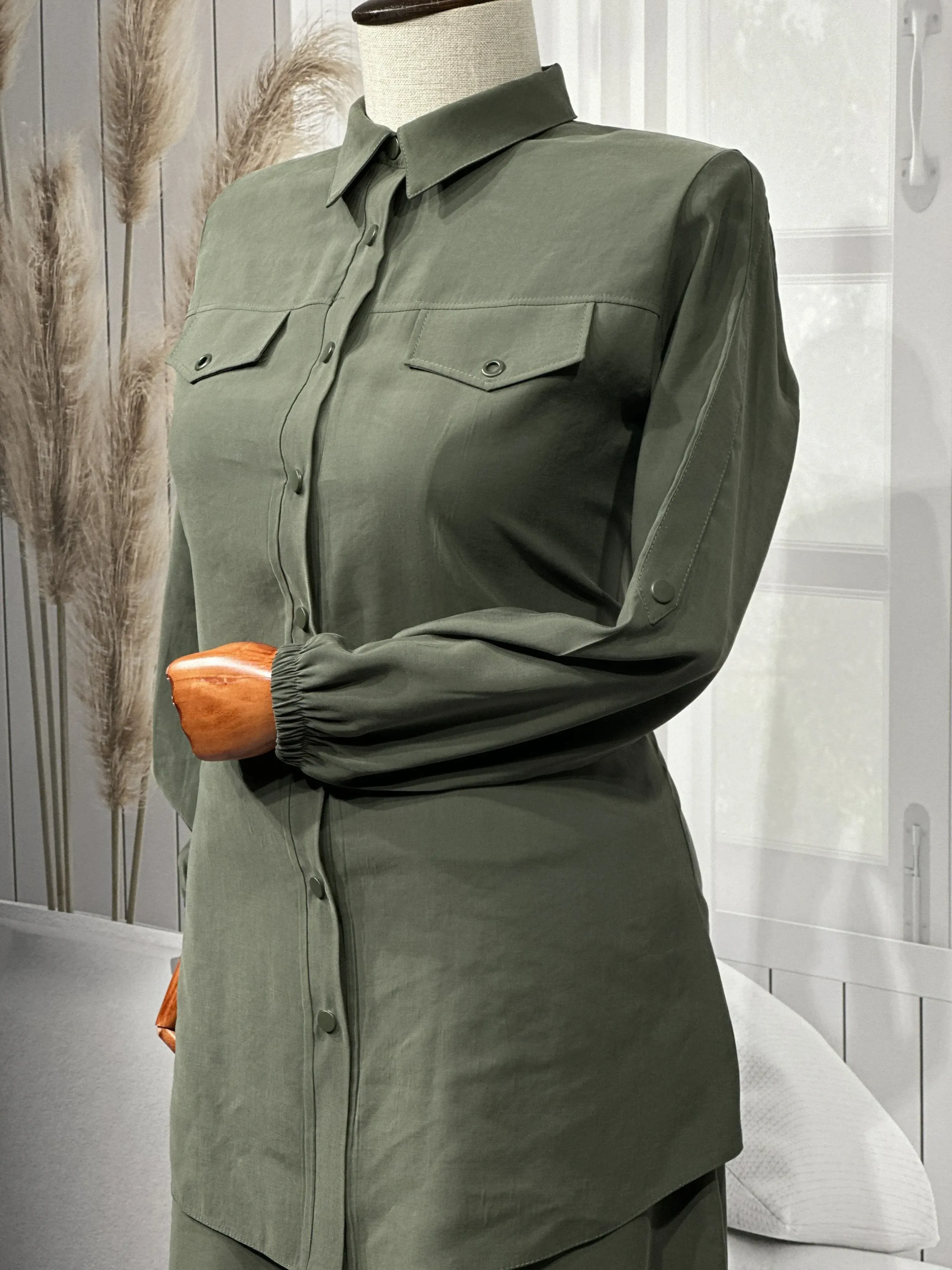 HESNA 7753 TAKIM - HAKİ - (Asorti: 46-52)