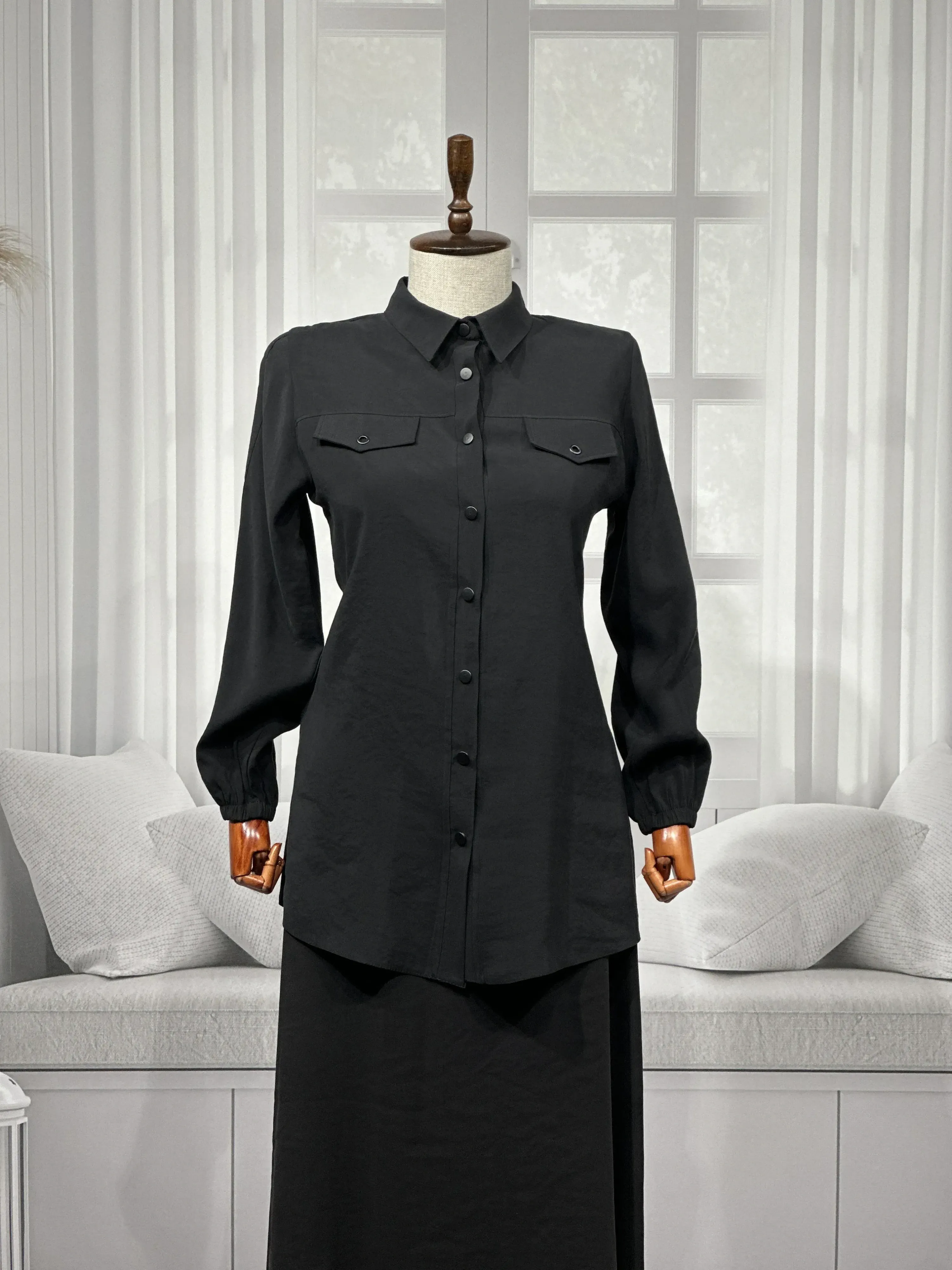 HESNA 7753 TAKIM - SİYAH - (Asorti: 46-52)