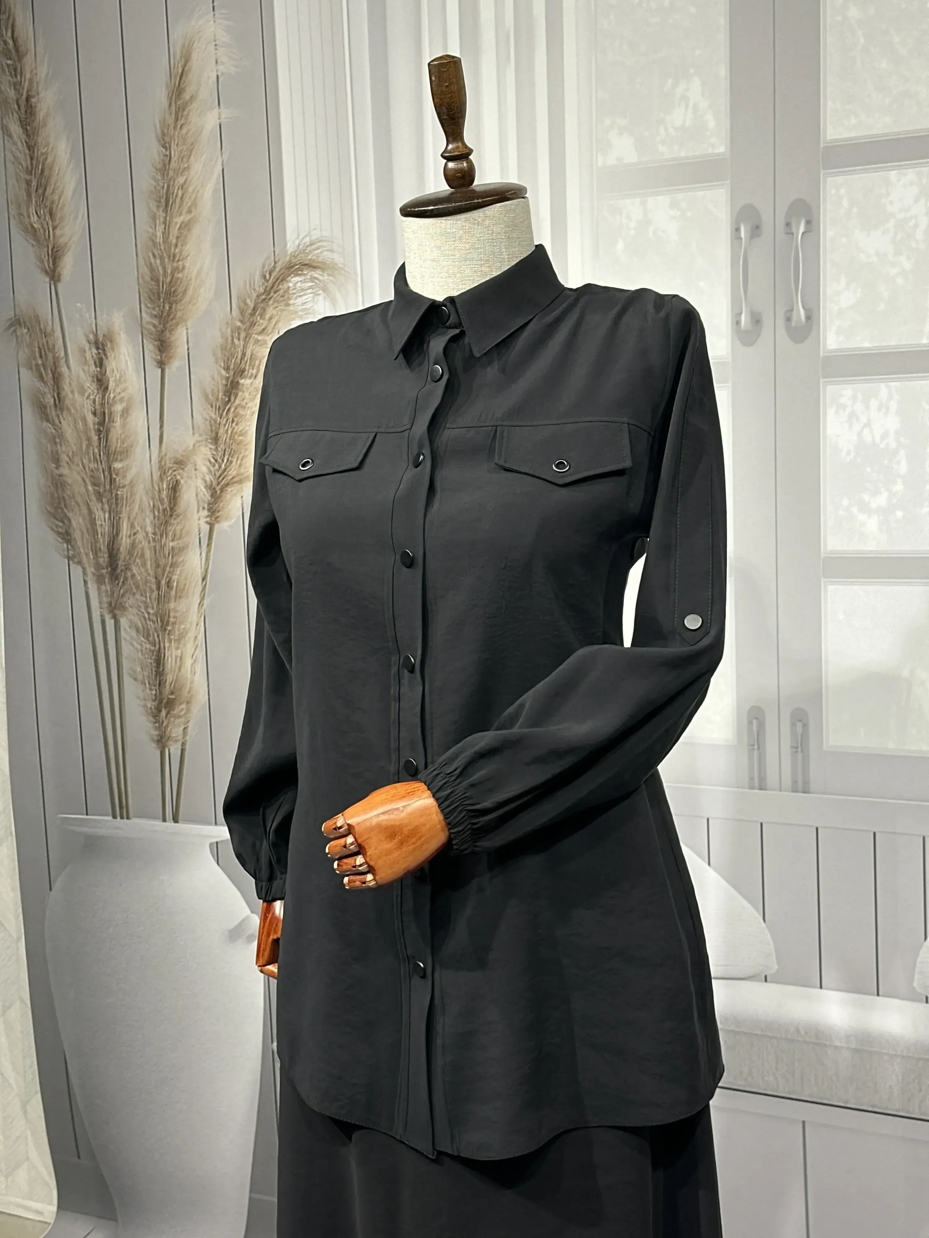 HESNA 7753 TAKIM - SİYAH - (Asorti: 46-52)