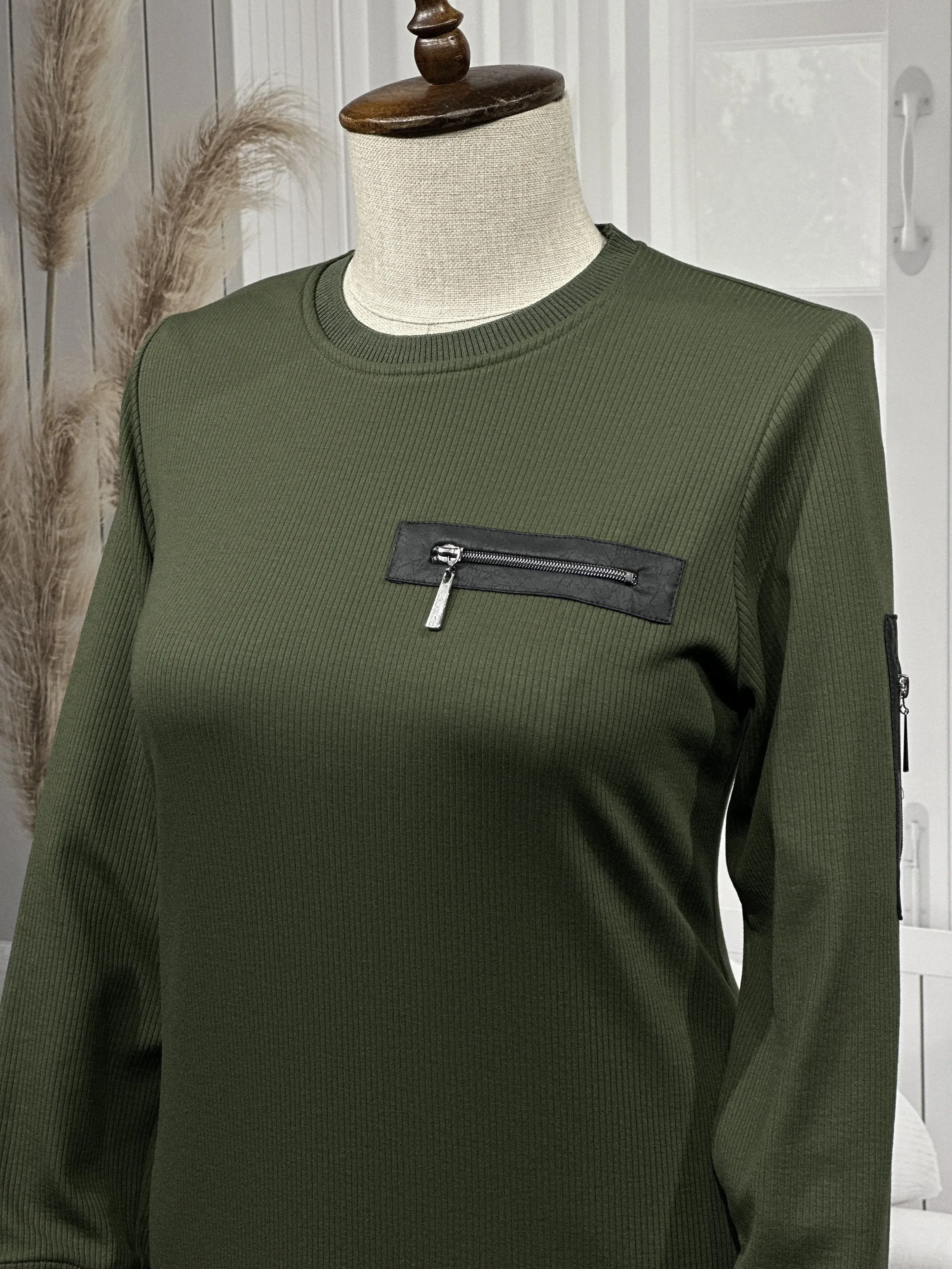 HESNA 8191 ELBİSE - HAKİ - (Asorti: 3-6)