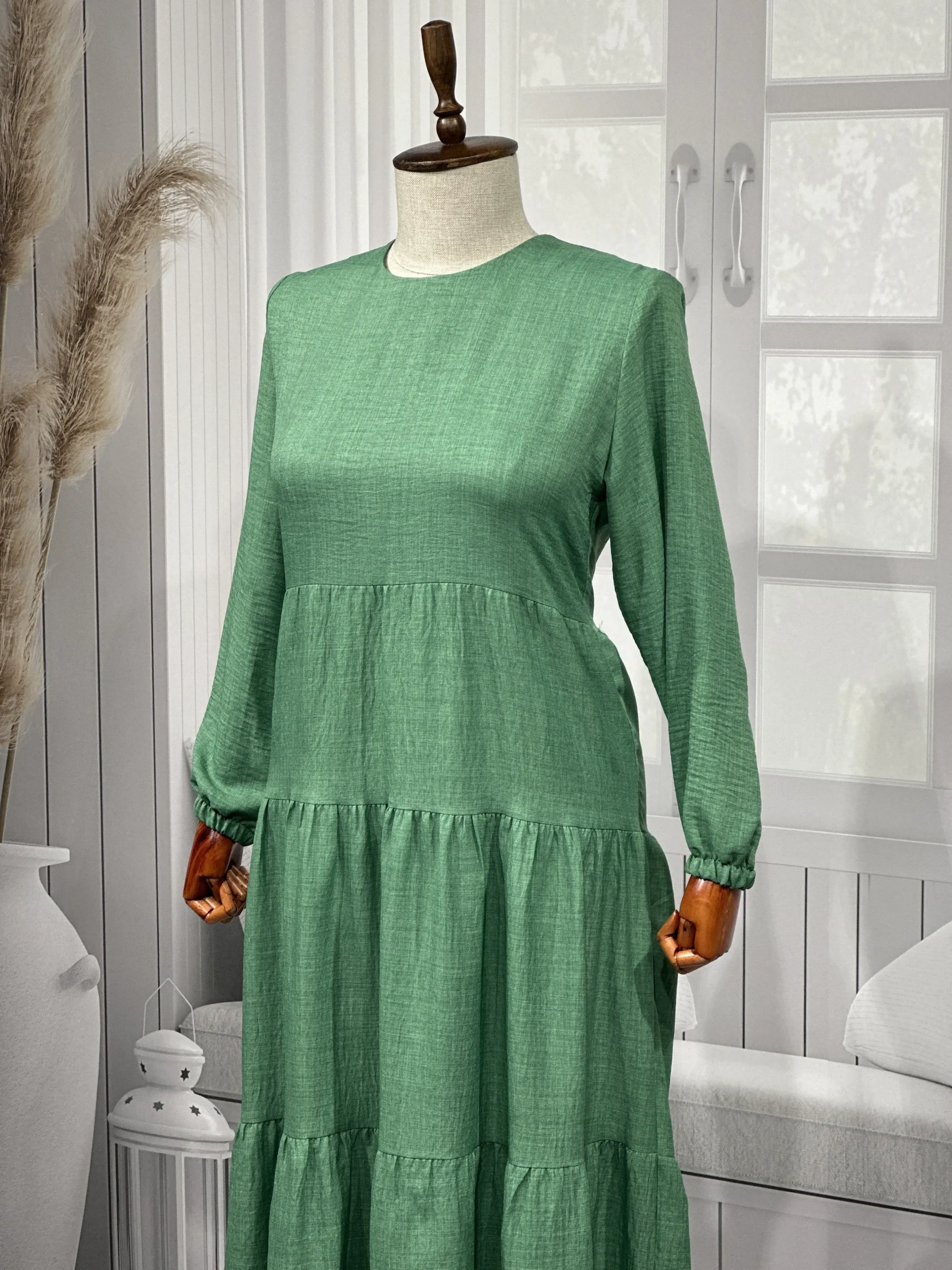 HESNA 8322 ELBİSE - BENETTON - (Asorti: 3-5)