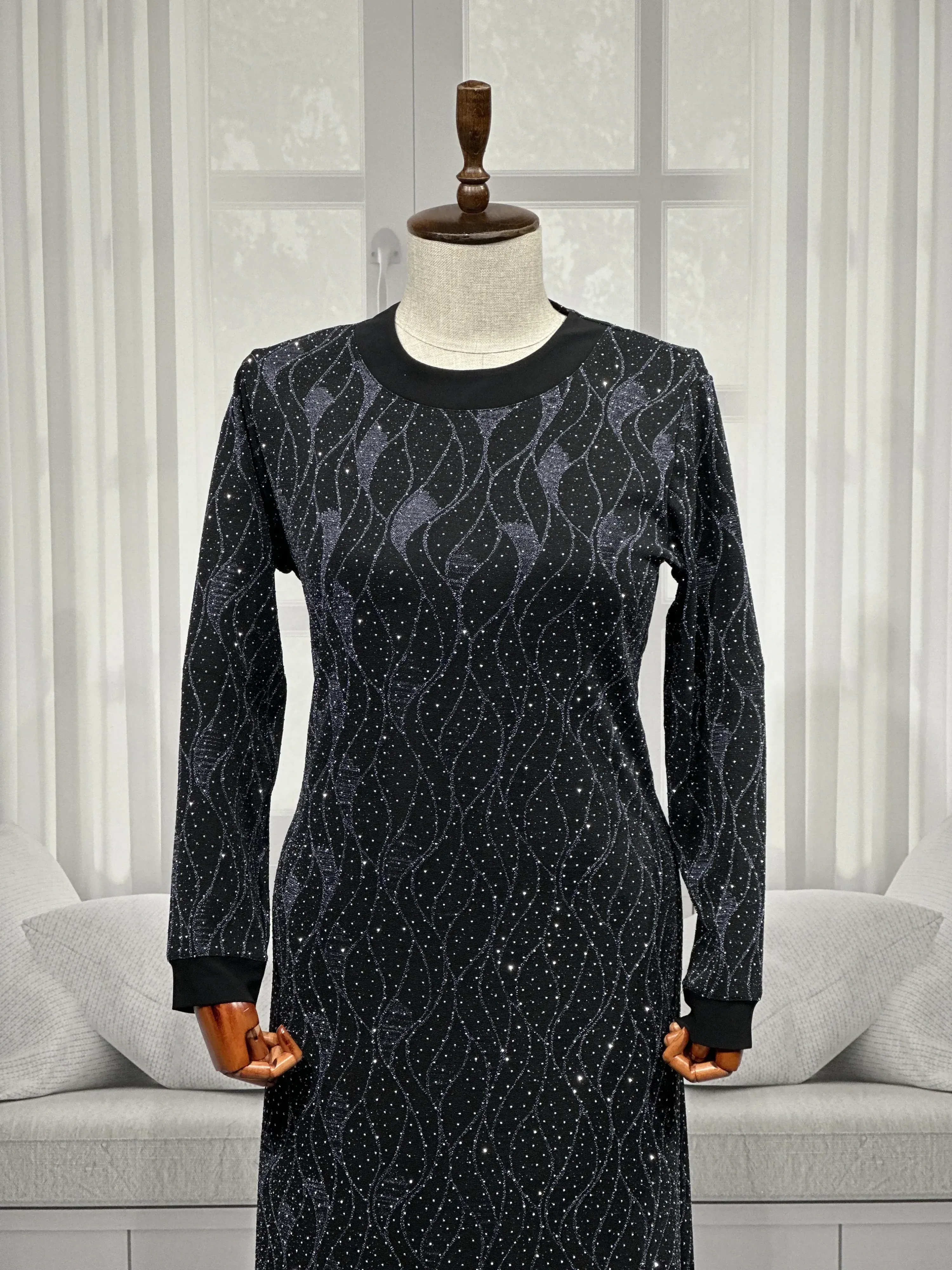 HESNA 8422 ELBİSE - GRİ - (Asorti: 3-6)