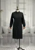 HESNA 5097 TUNİK - SİYAH - (Asorti: 46-52)