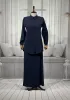 HESNA 7753 TAKIM - LACİVERT - (Asorti: 46-52)