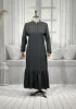 HESNA 8318 ELBİSE - SİYAH - (Asorti: 3-6)