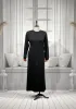 HESNA 8422 ELBİSE - SİYAH - (Asorti: 3-6)