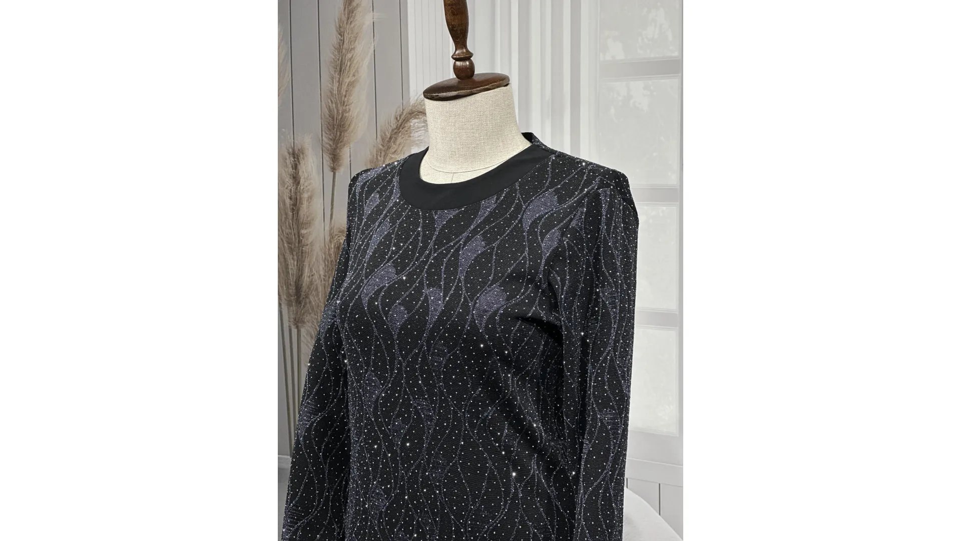 HESNA 8422 ELBİSE - GRİ - (Asorti: 3-6)