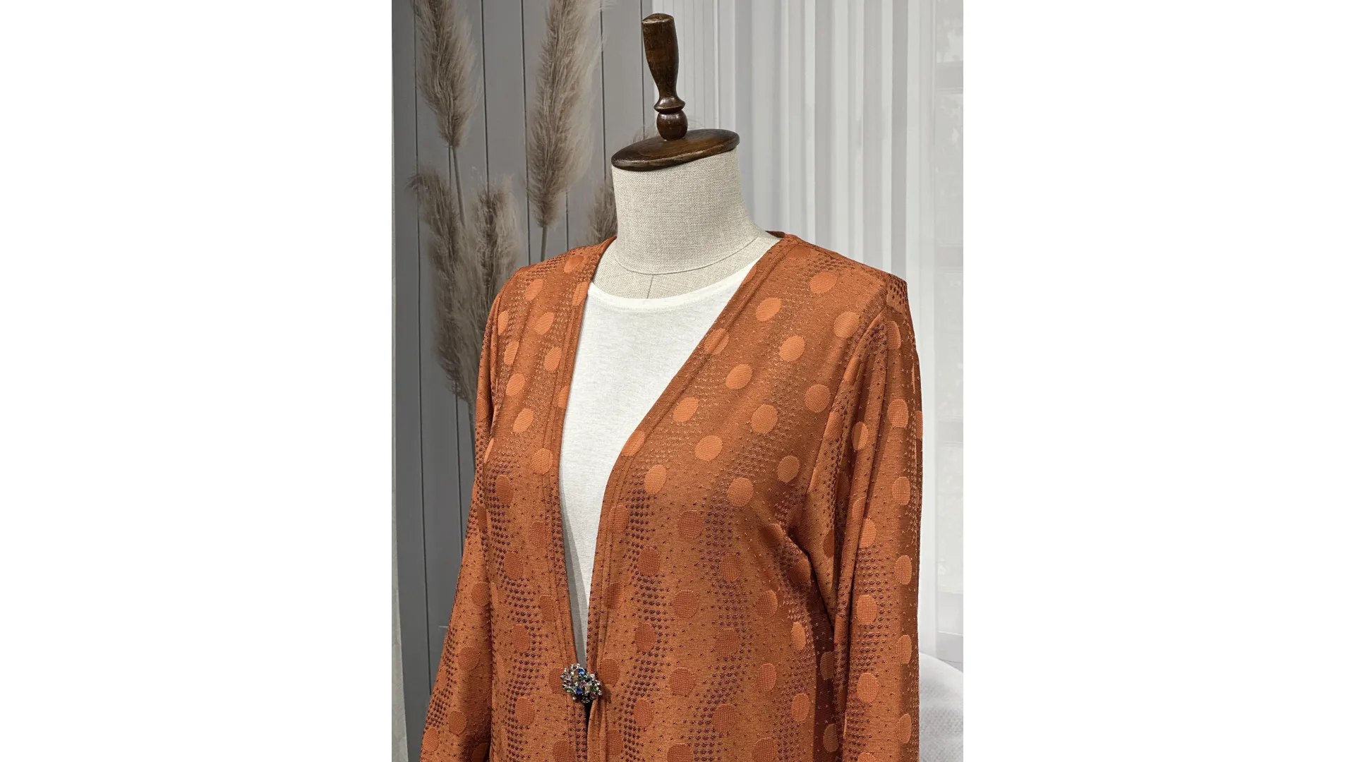 HÜLYA CEKET - KİREMİT - (Asorti: 4-6)