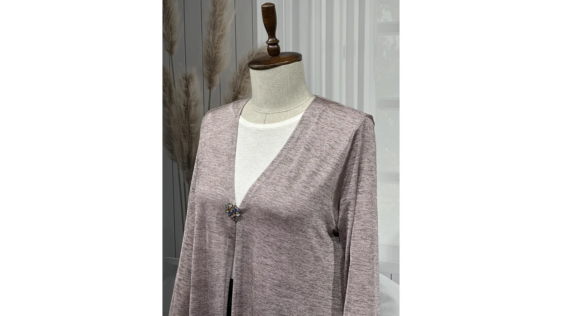 HÜLYA CEKET - PUDRA - (Asorti: 4-6)