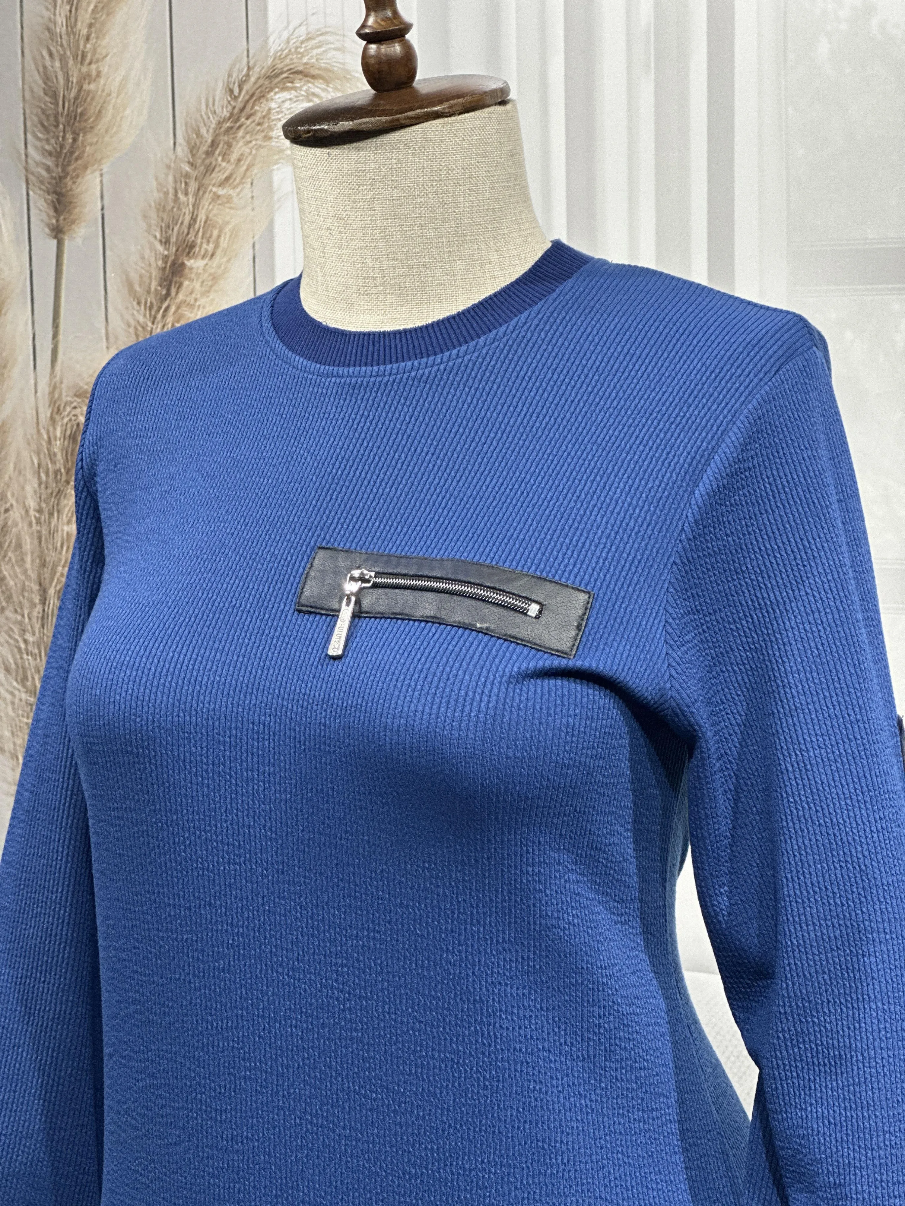 HESNA 8191 ELBİSE - İNDİGO - (Asorti: 3-6)