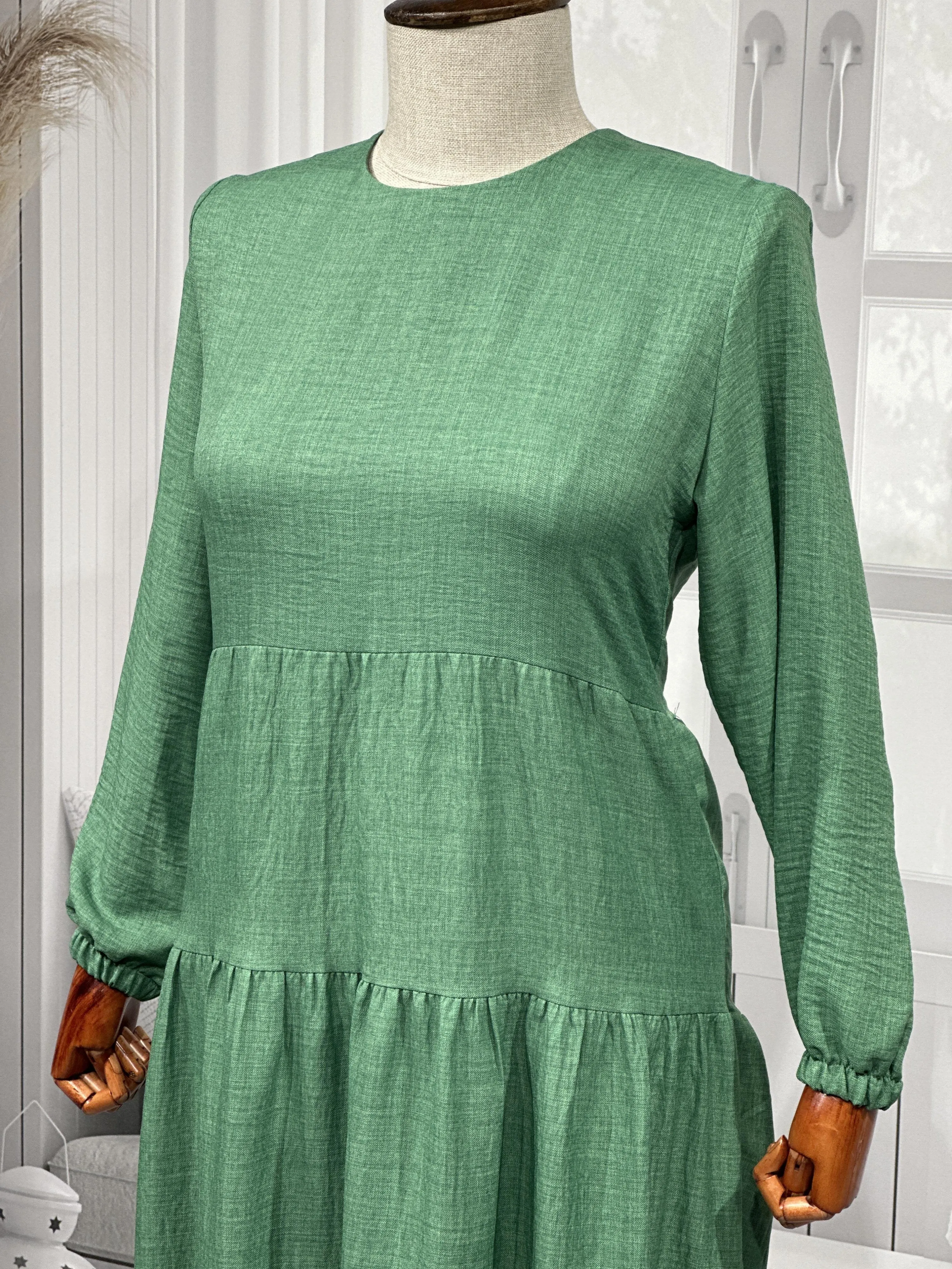 HESNA 8322 ELBİSE - BENETTON - (Asorti: 3-5)