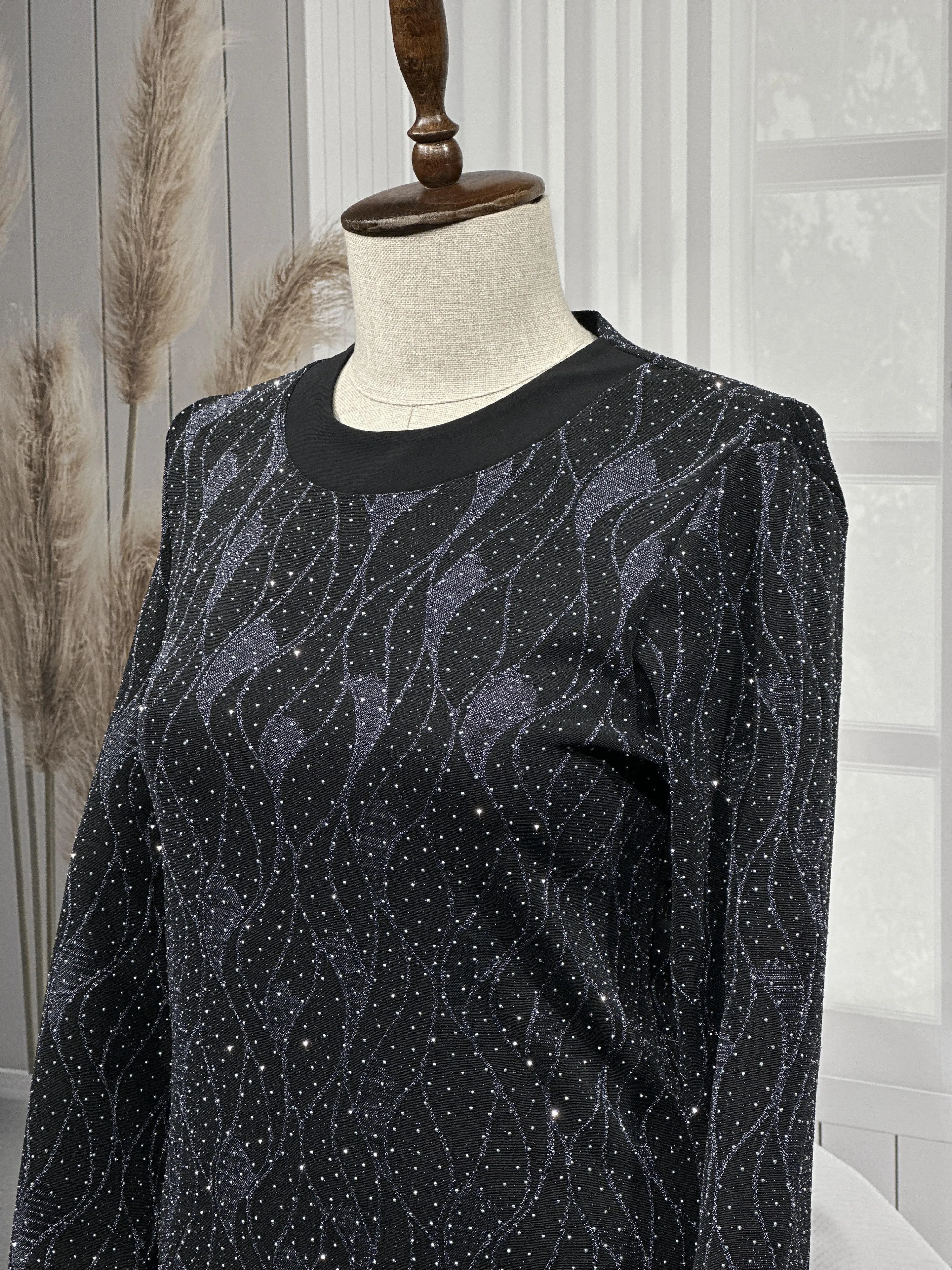 HESNA 8422 ELBİSE - GRİ - (Asorti: 3-6)