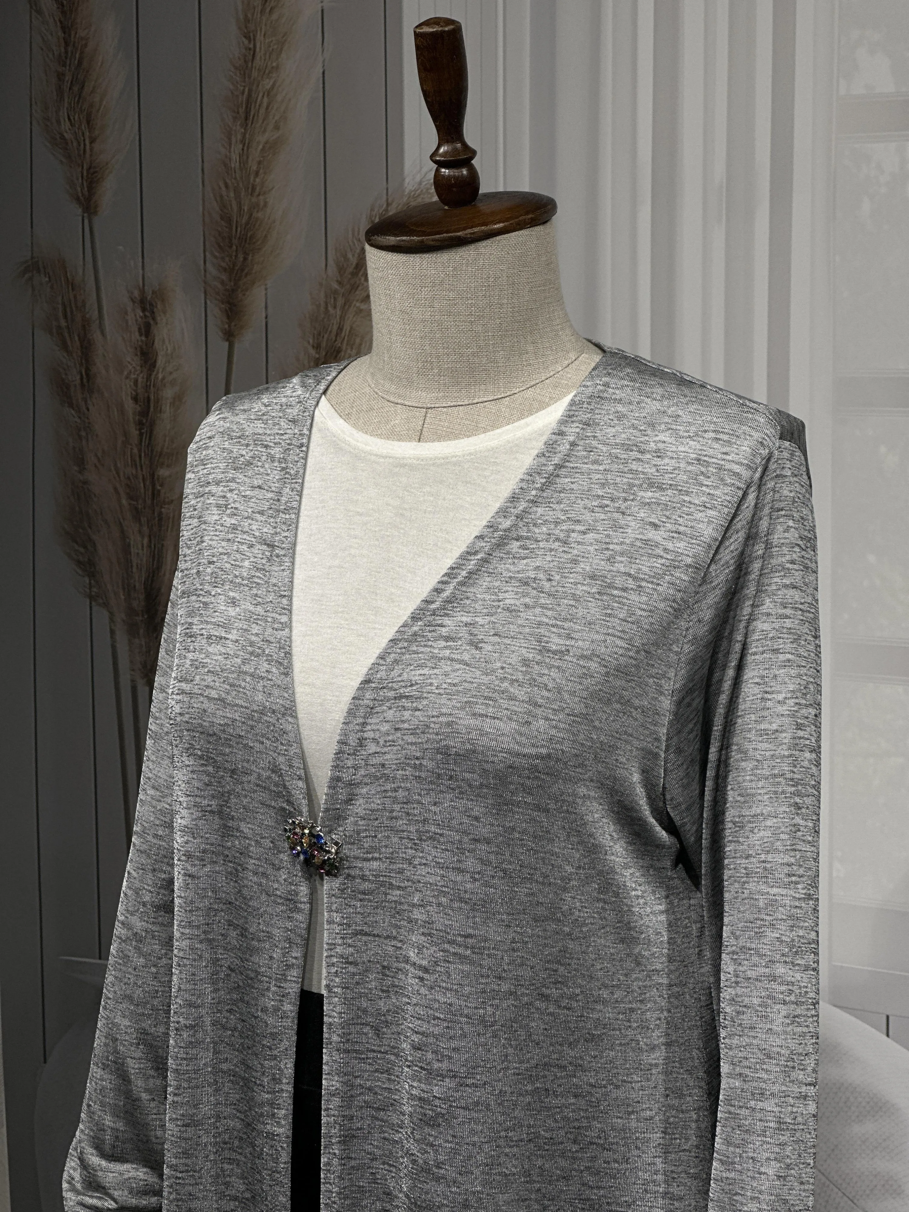 HÜLYA CEKET - GÜMÜŞ - (Asorti: 4-6)