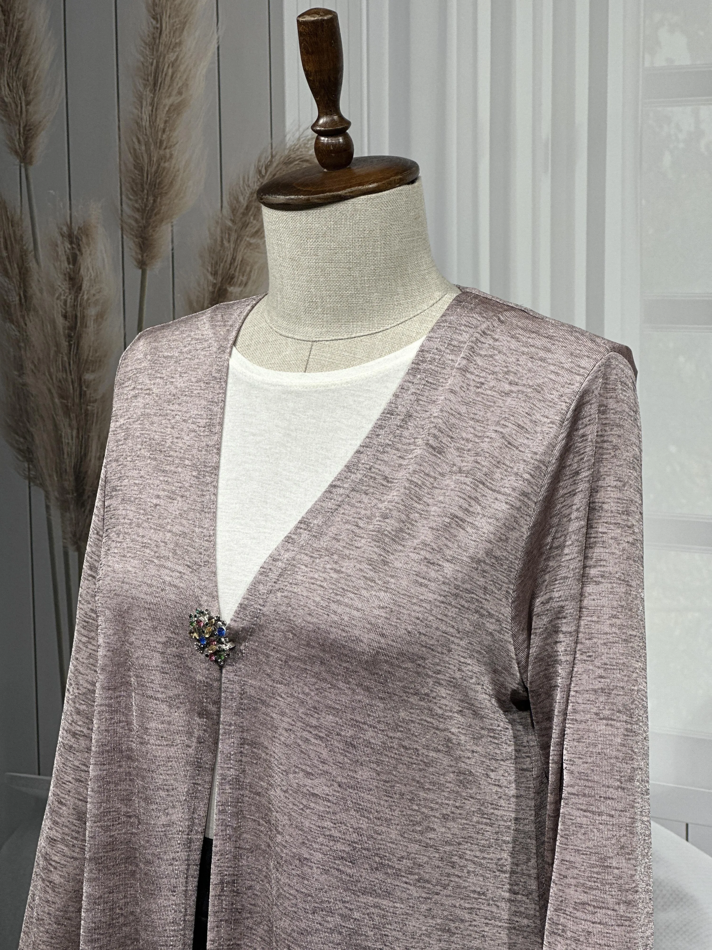 HÜLYA CEKET - PUDRA - (Asorti: 4-6)