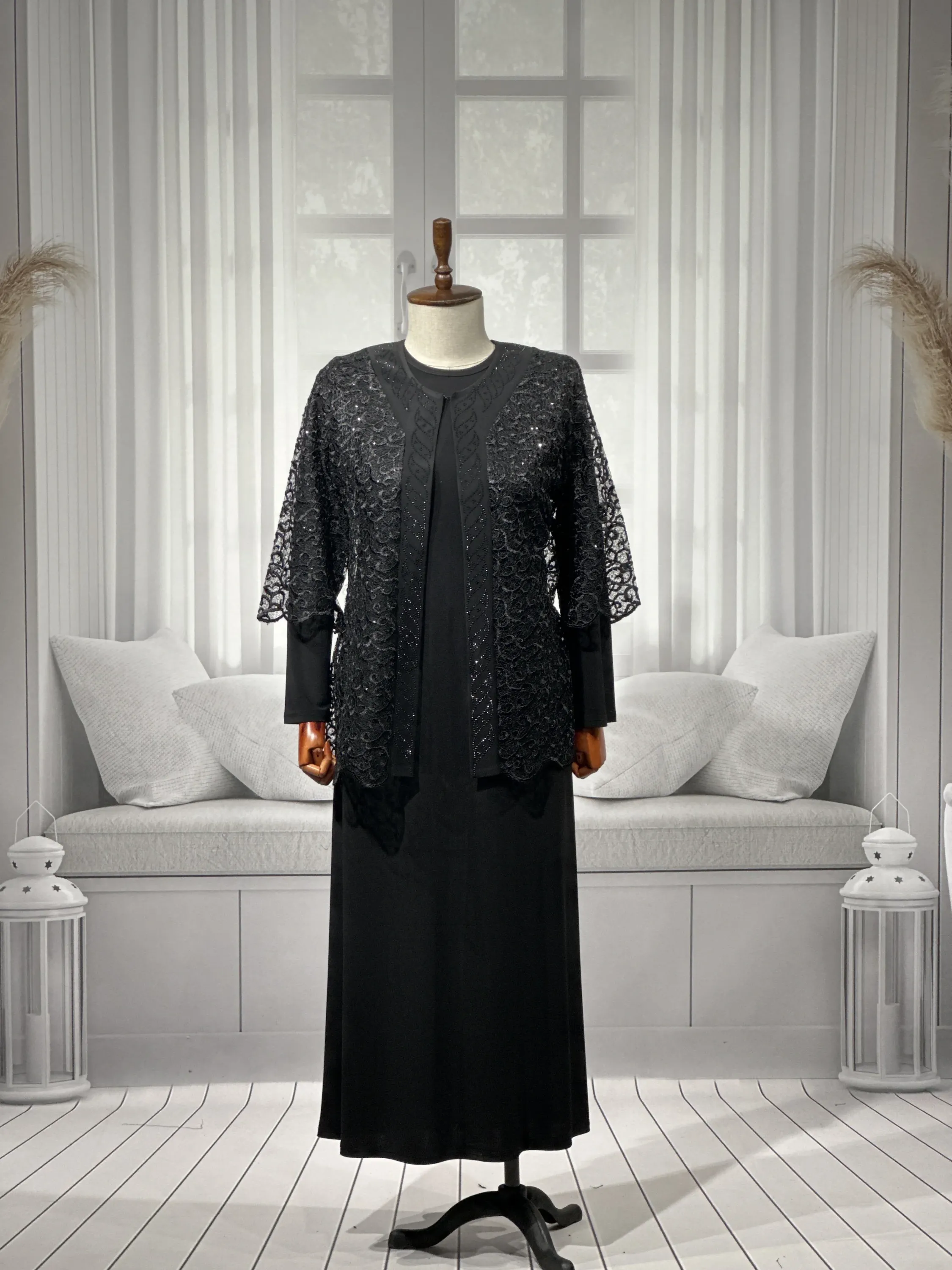 HESNA 1253 TAKIM - SİYAH - (Asorti: 4-6)