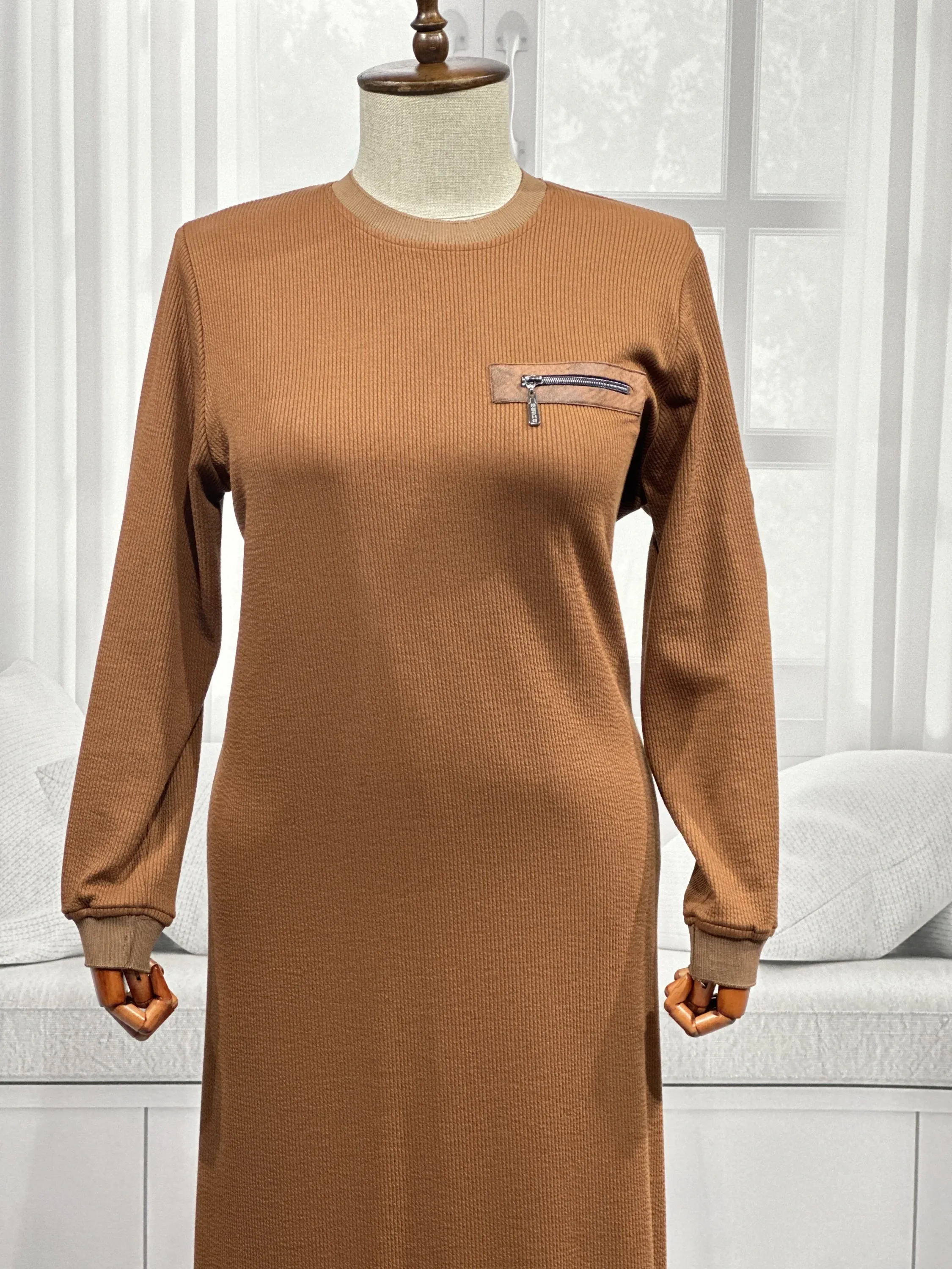 HESNA 8191 ELBİSE - TABA - (Asorti: 3-6)