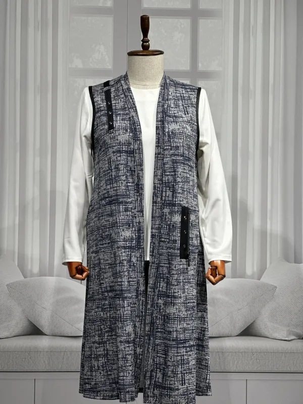 HESNA 7069 YELEK - LACİVERT - 01-KARIŞIK DESEN - (Asorti: 3-6)