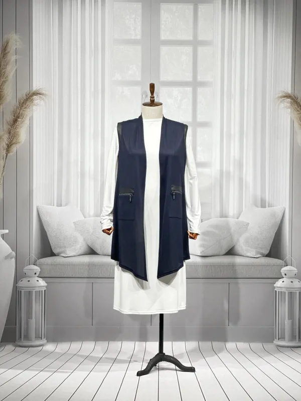 NİMET YELEK - LACİVERT - (Asorti: 3-6)