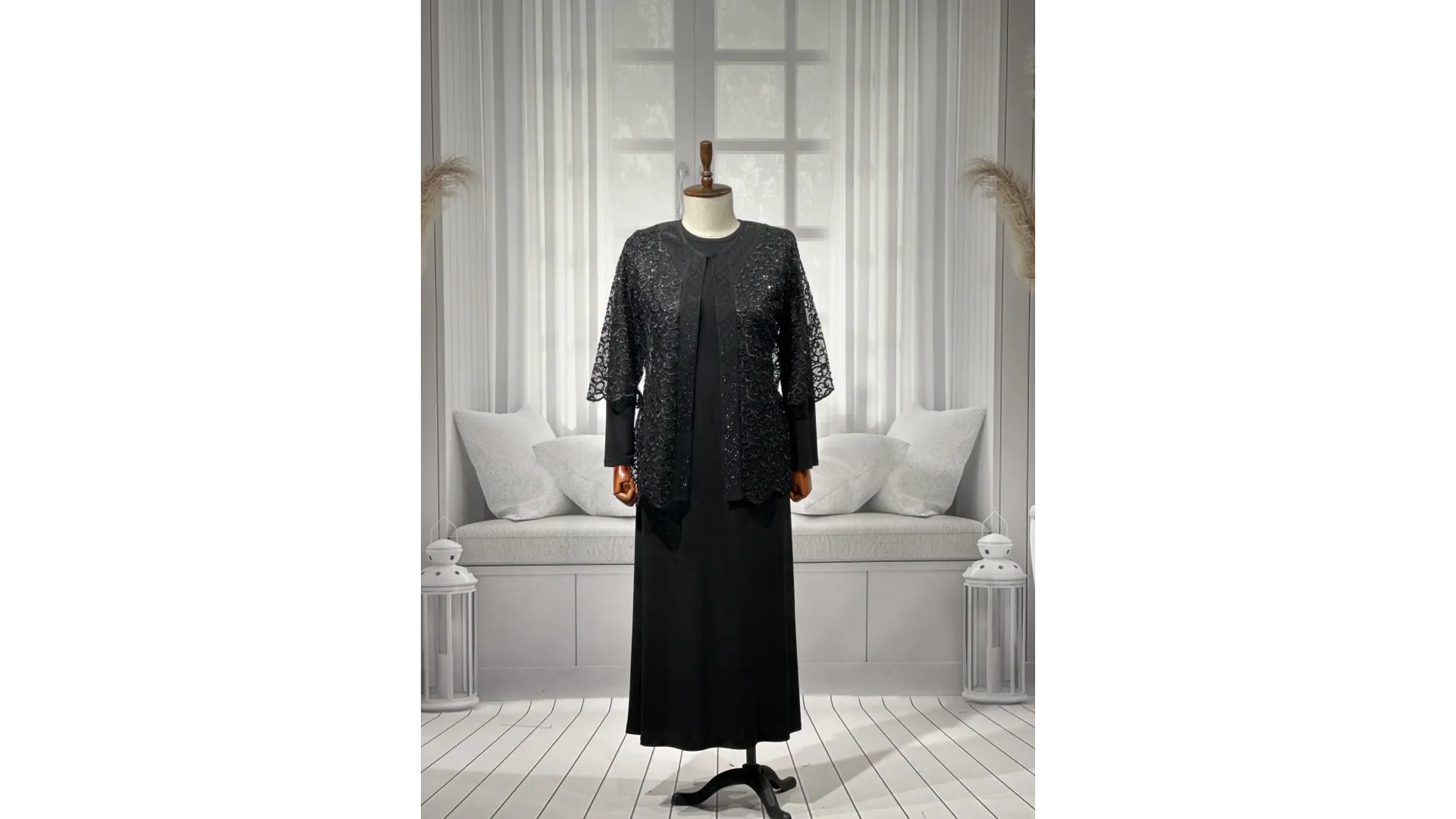 HESNA 1253 TAKIM - SİYAH - (Asorti: 4-6)