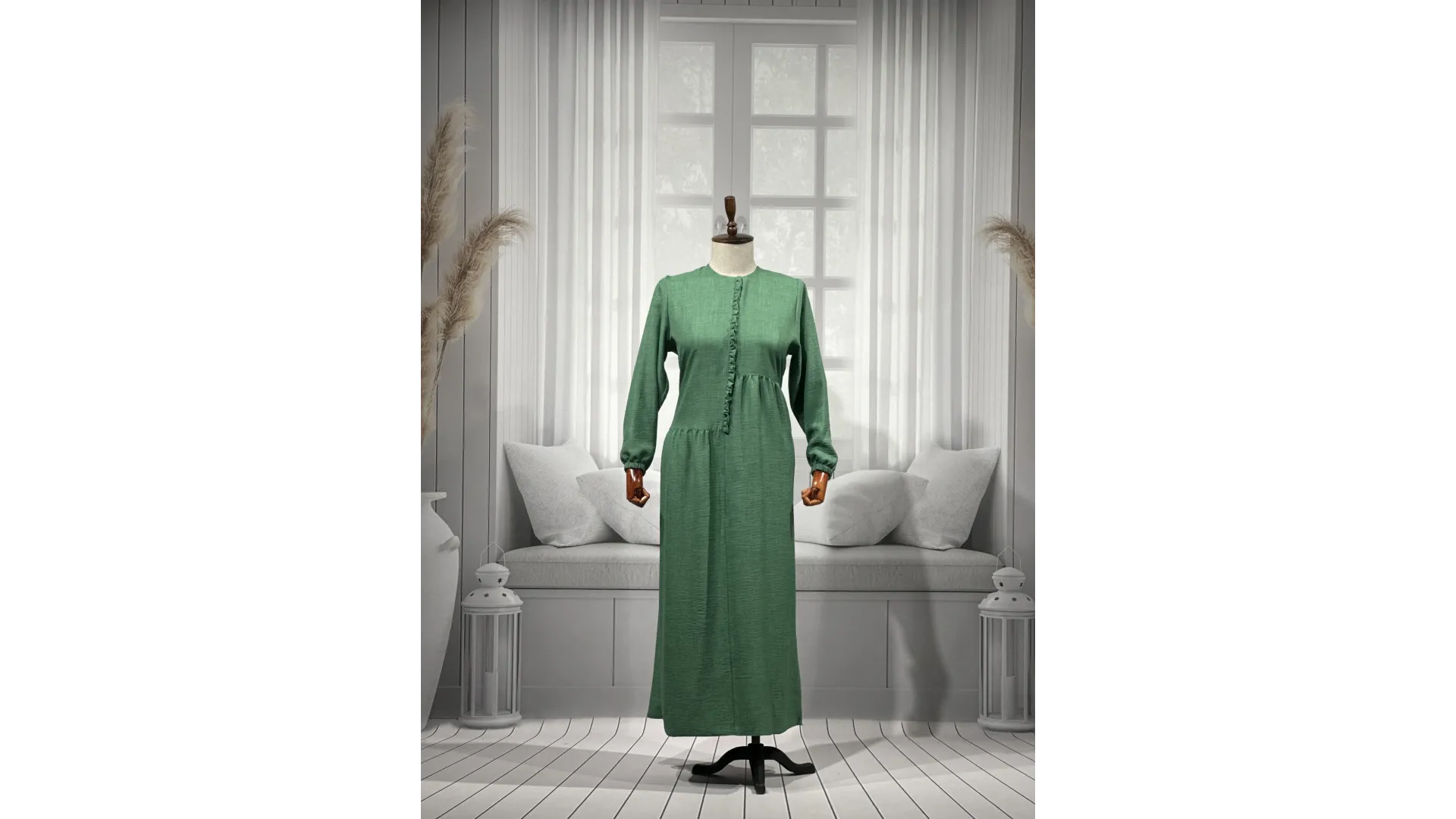 HESNA 8122 ELBİSE - BENETTON - (Asorti: 3-6)