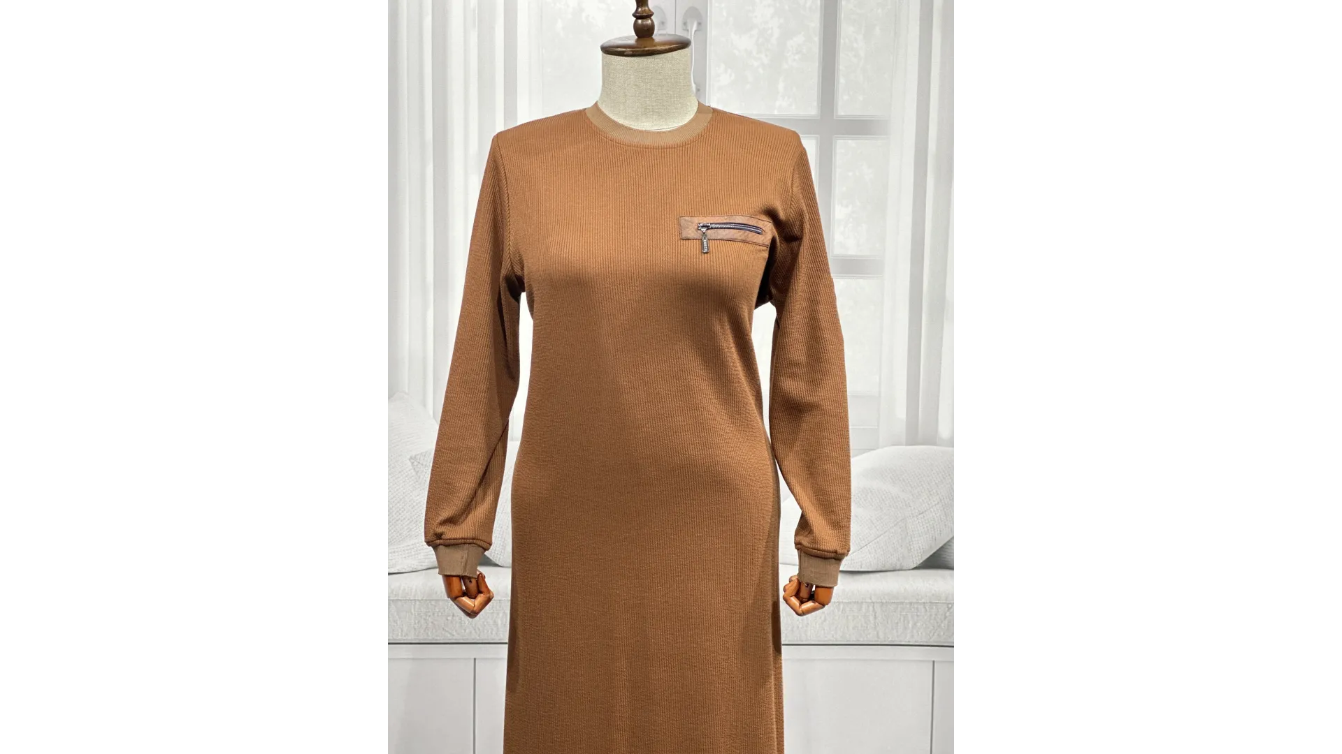 HESNA 8191 ELBİSE - TABA - (Asorti: 3-6)