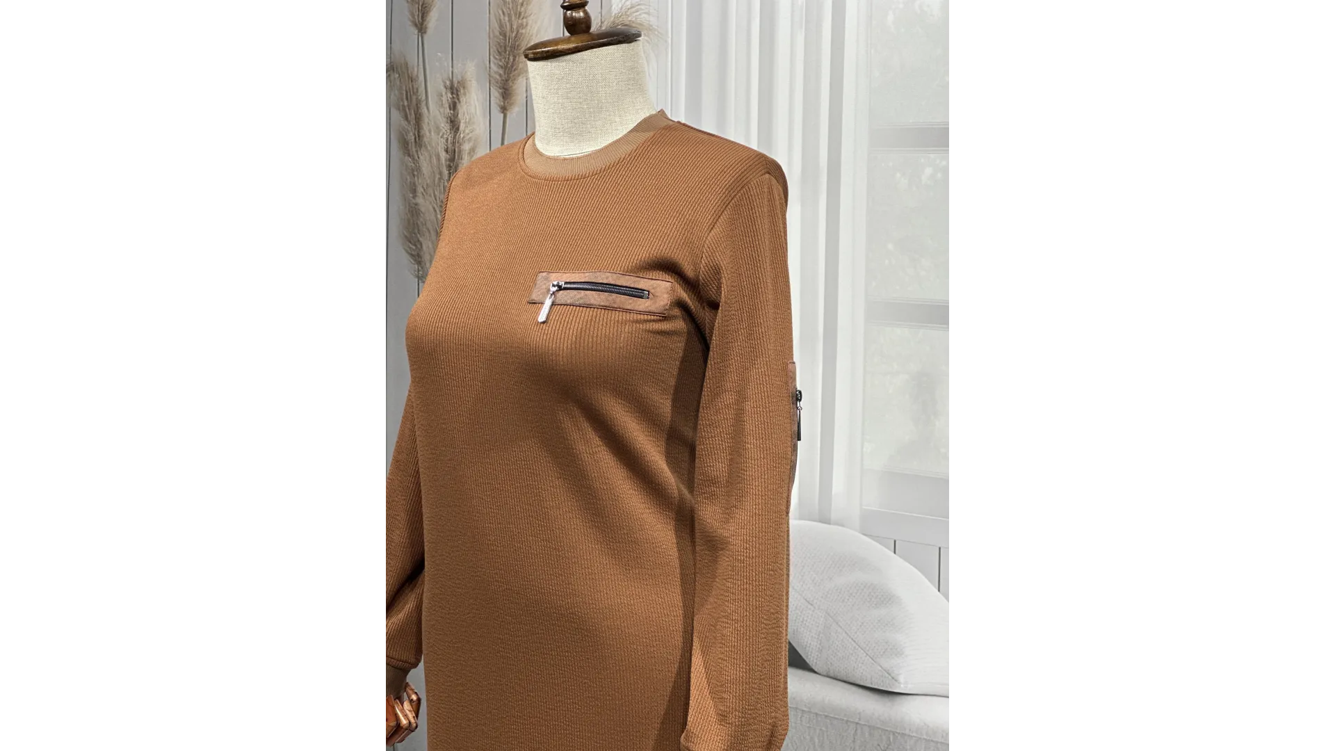 HESNA 8191 ELBİSE - TABA - (Asorti: 3-6)