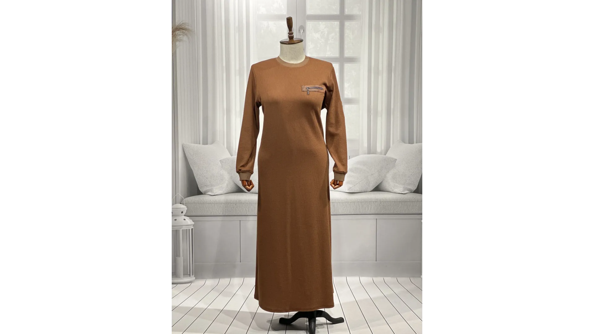 HESNA 8191 ELBİSE - TABA - (Asorti: 3-6)