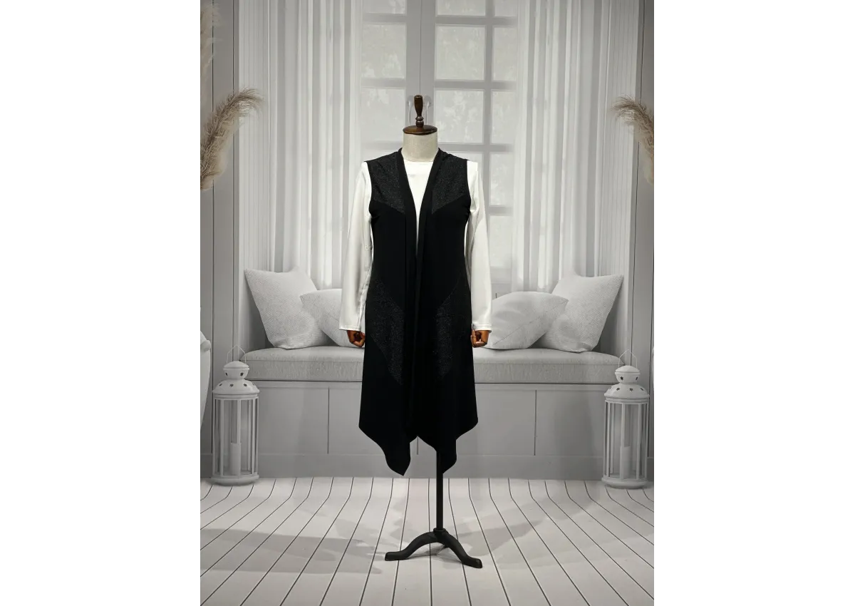 SEVDA YELEK - SİYAH - (Asorti: 4-7)