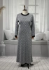 HESNA 8422 ELBİSE - GÜMÜŞ - (Asorti: 3-6)