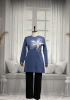 HESNA 9780 TUNİK - İNDİGO