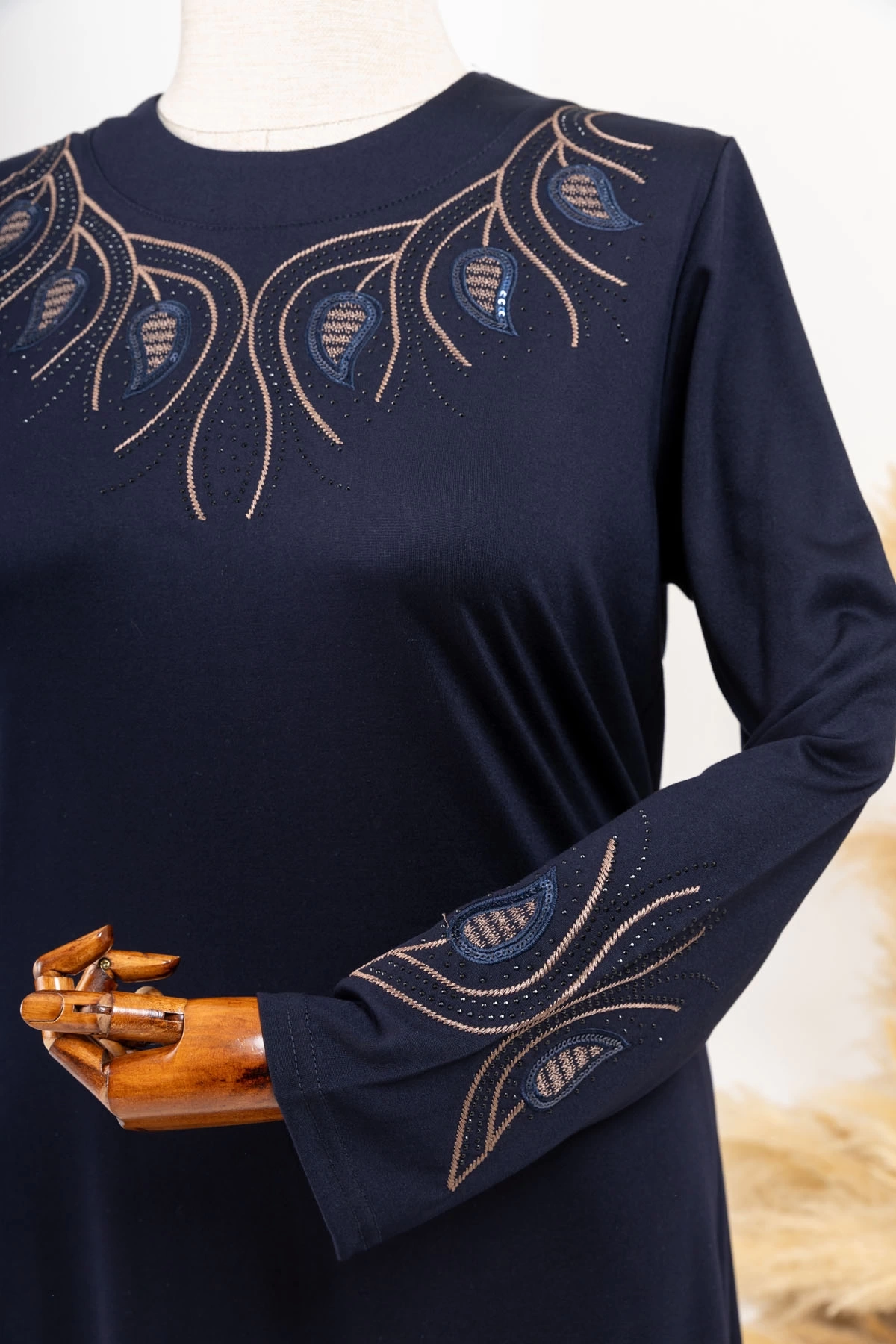 HESNA 8303 NAKIŞLI ELBİSE