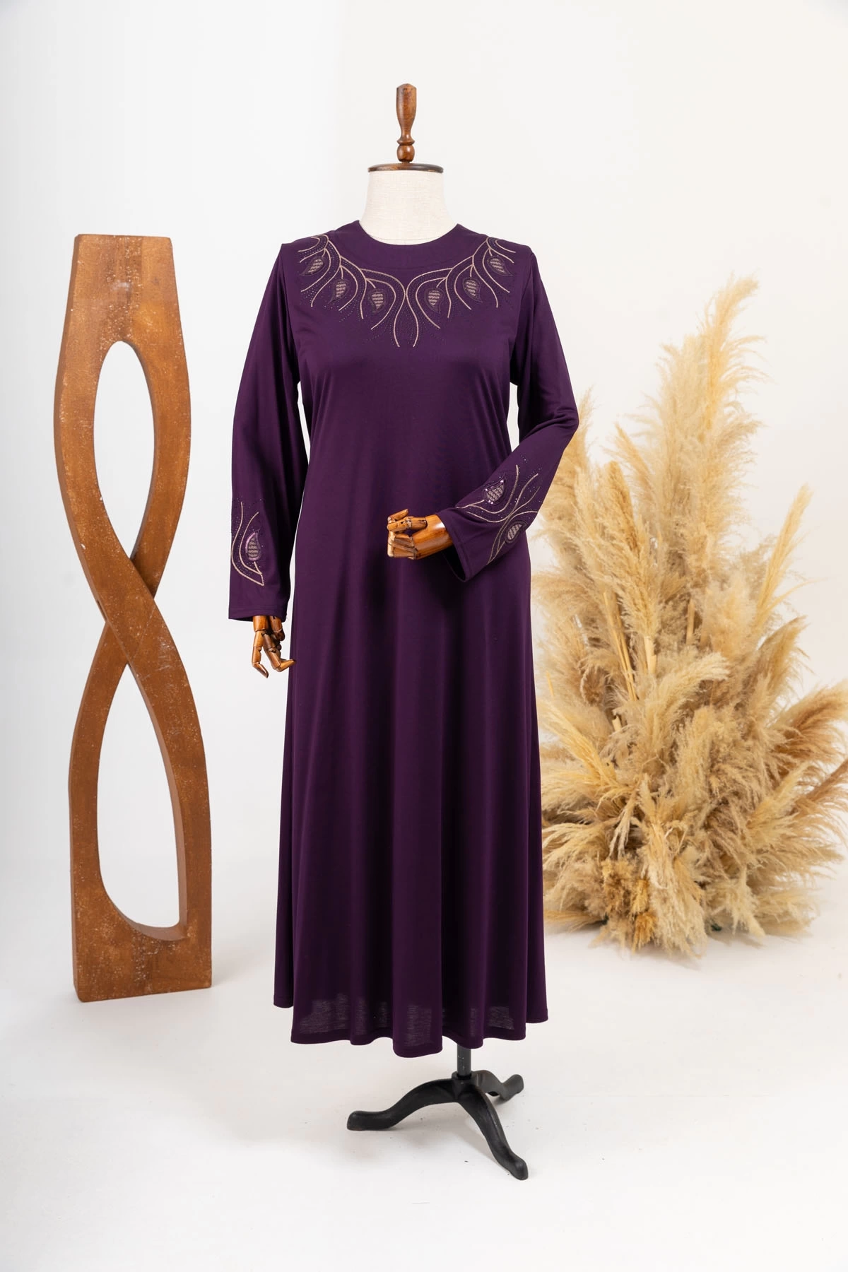 HESNA 8303 NAKIŞLI ELBİSE