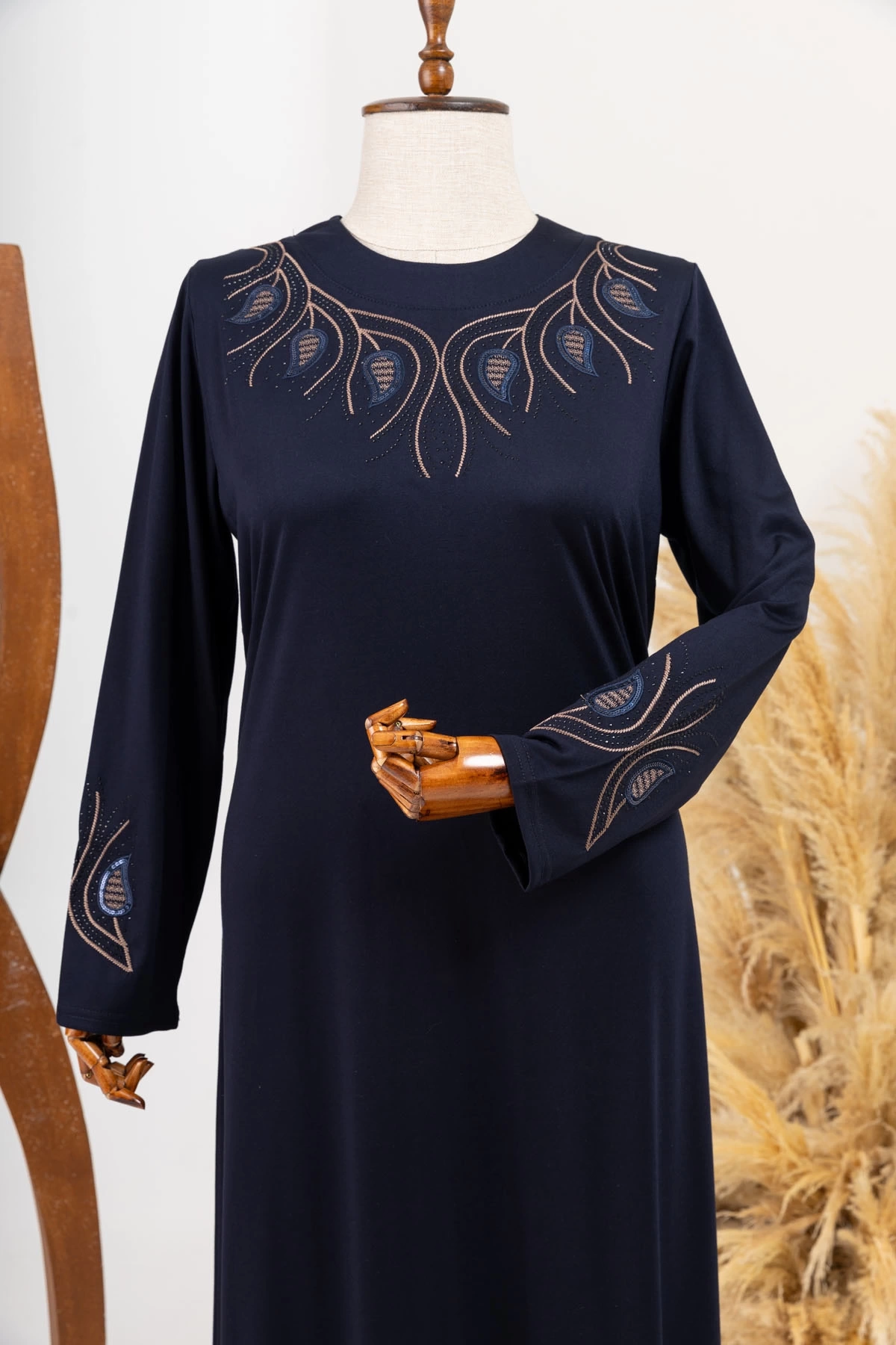 HESNA 8303 NAKIŞLI ELBİSE