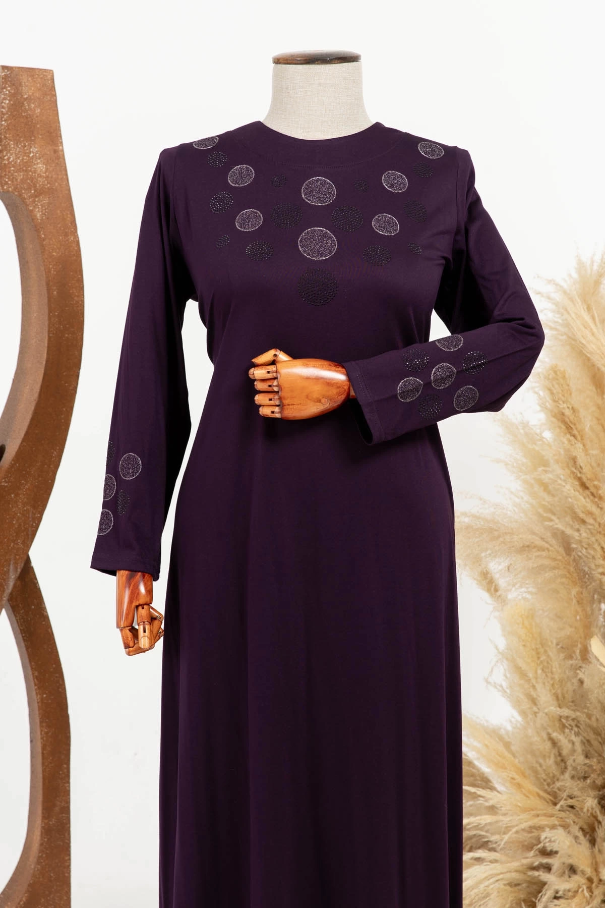 HESNA  8307 NAKIŞLI ELBİSE