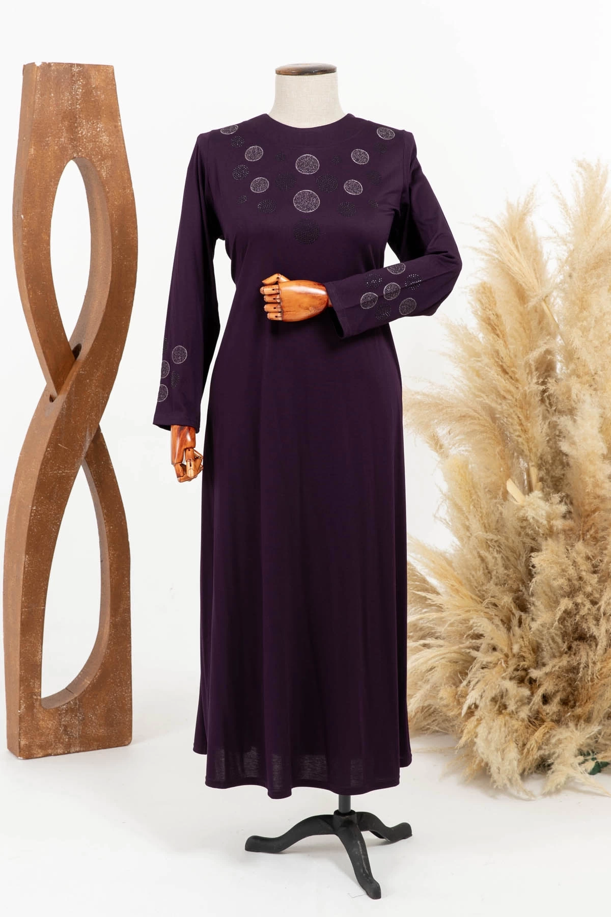 HESNA  8307 NAKIŞLI ELBİSE