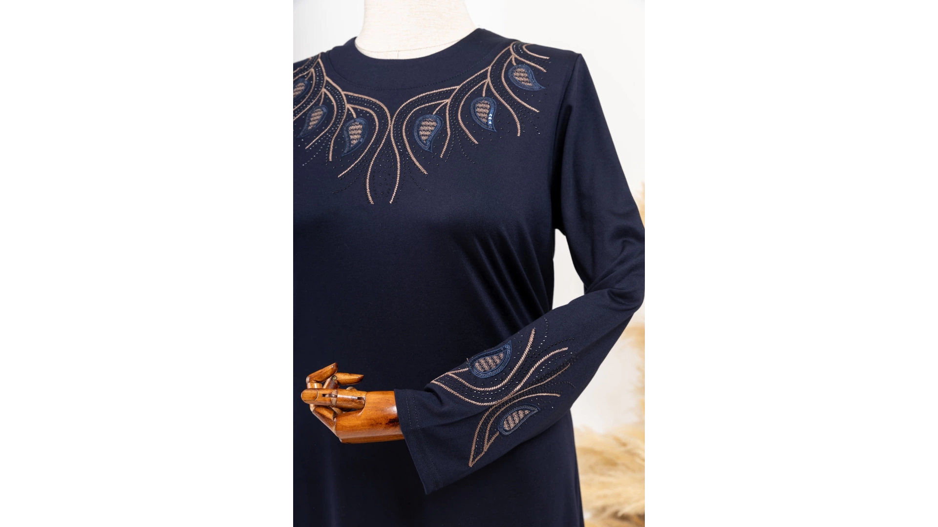 HESNA 8303 NAKIŞLI ELBİSE