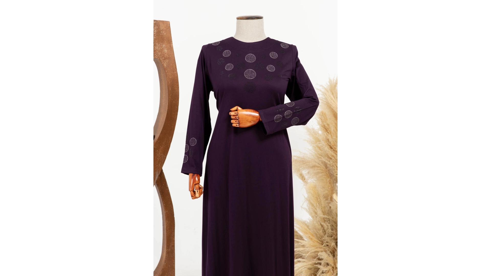 HESNA  8307 NAKIŞLI ELBİSE