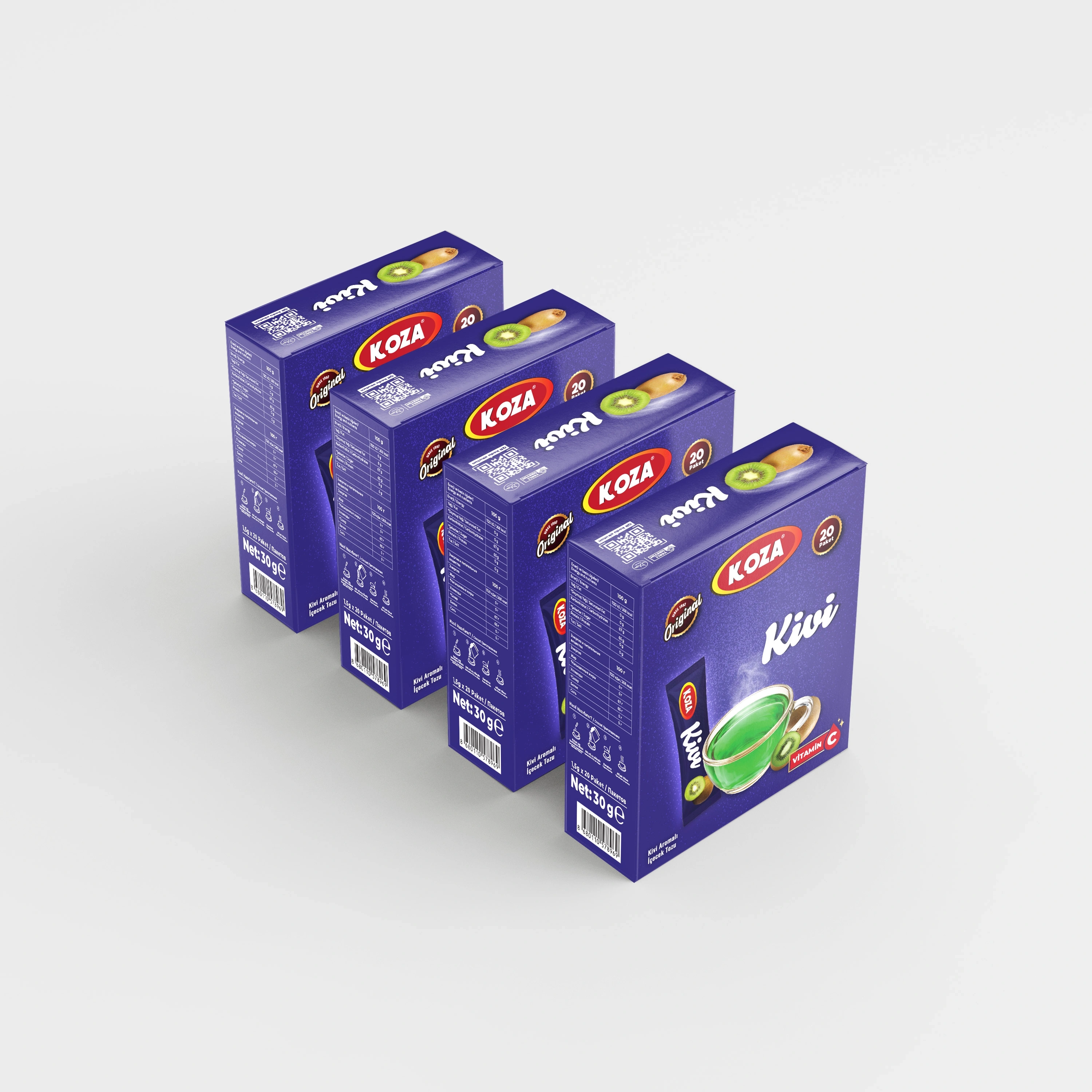 Tek İçimlik Kivi Aromalı İçecek Tozu (20 Stick)