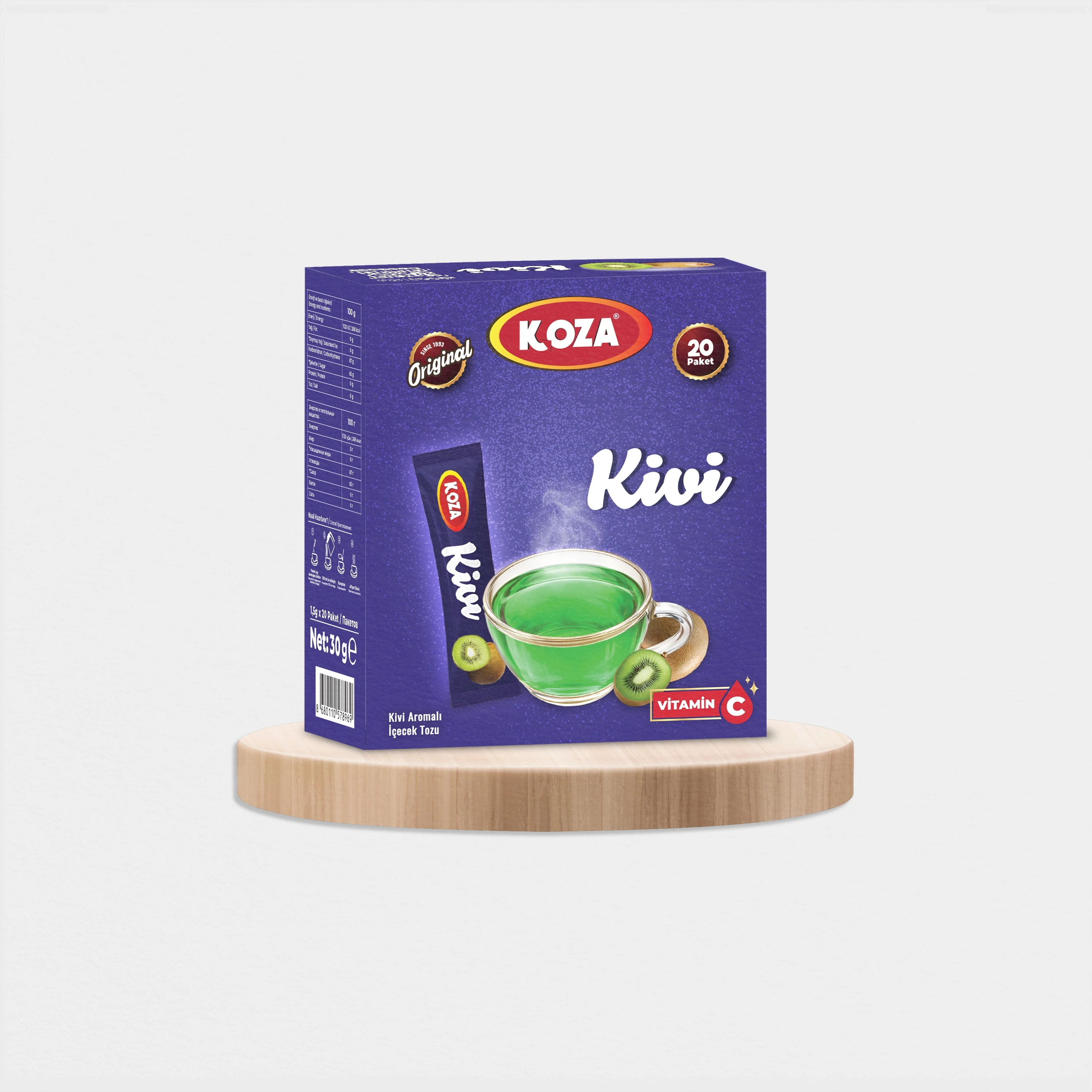Tek İçimlik Kivi Aromalı İçecek Tozu (20 Stick)