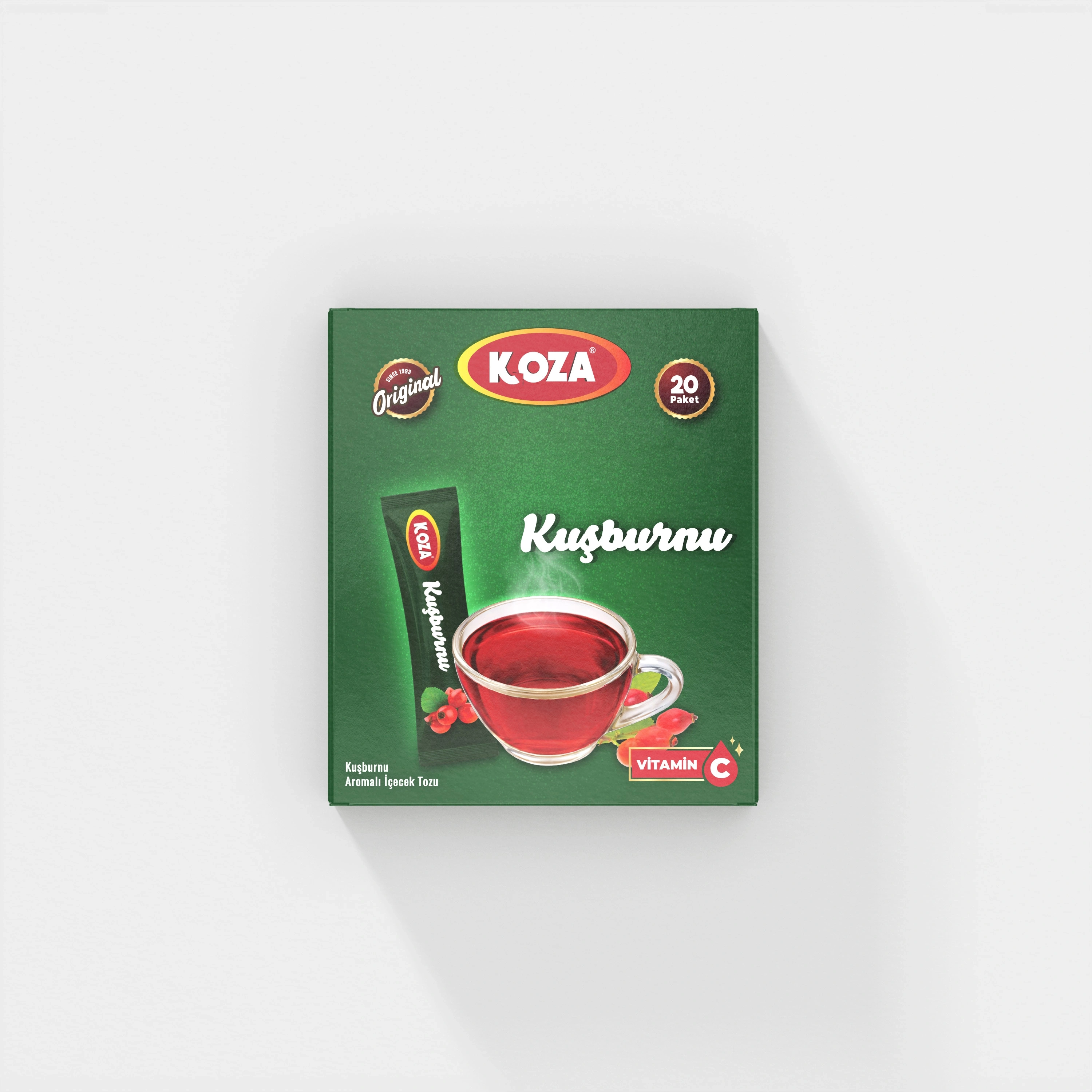 Tek İçimlik Kuşburnu Aromalı İçecek Tozu (20 Stick)