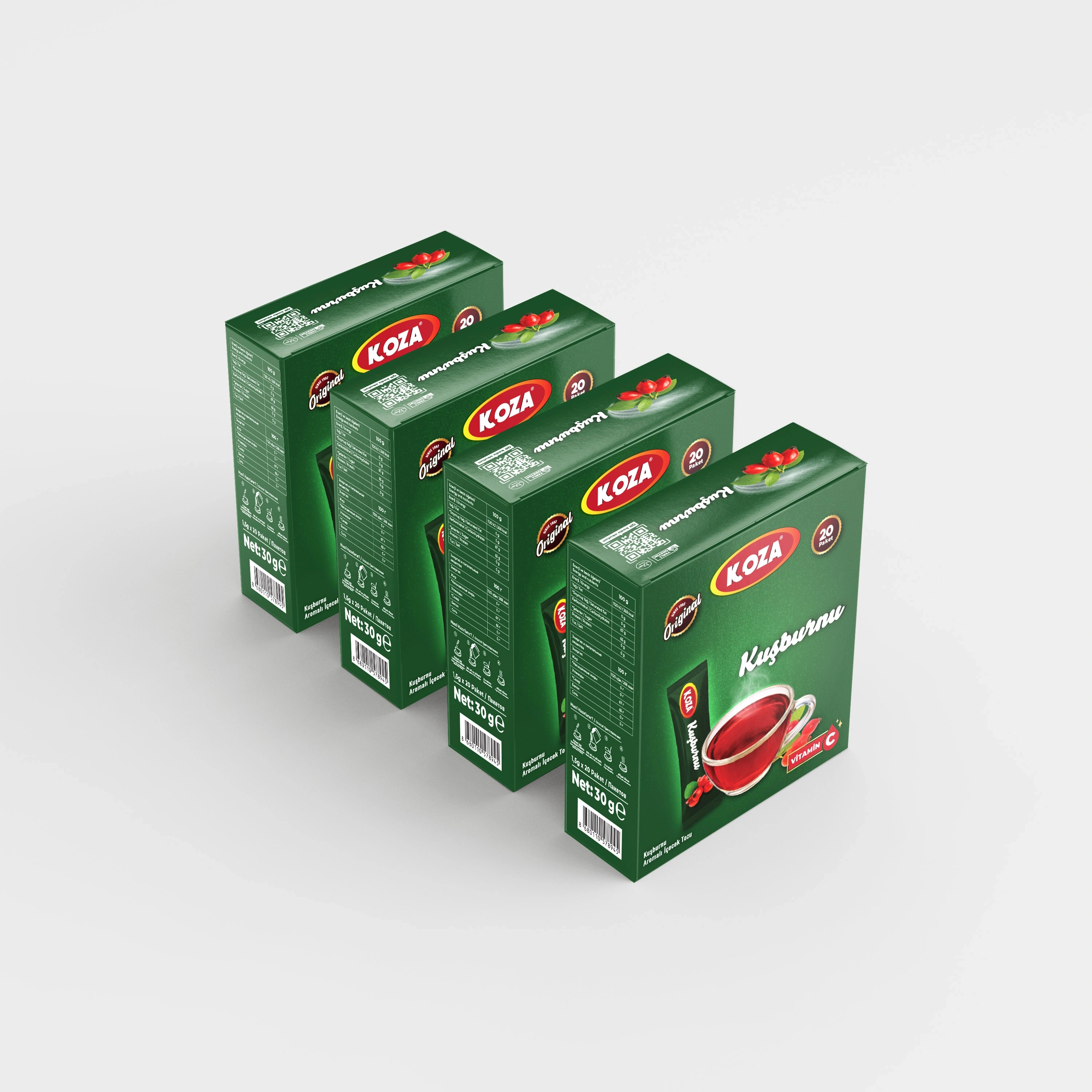 Tek İçimlik Kuşburnu Aromalı İçecek Tozu (20 Stick)