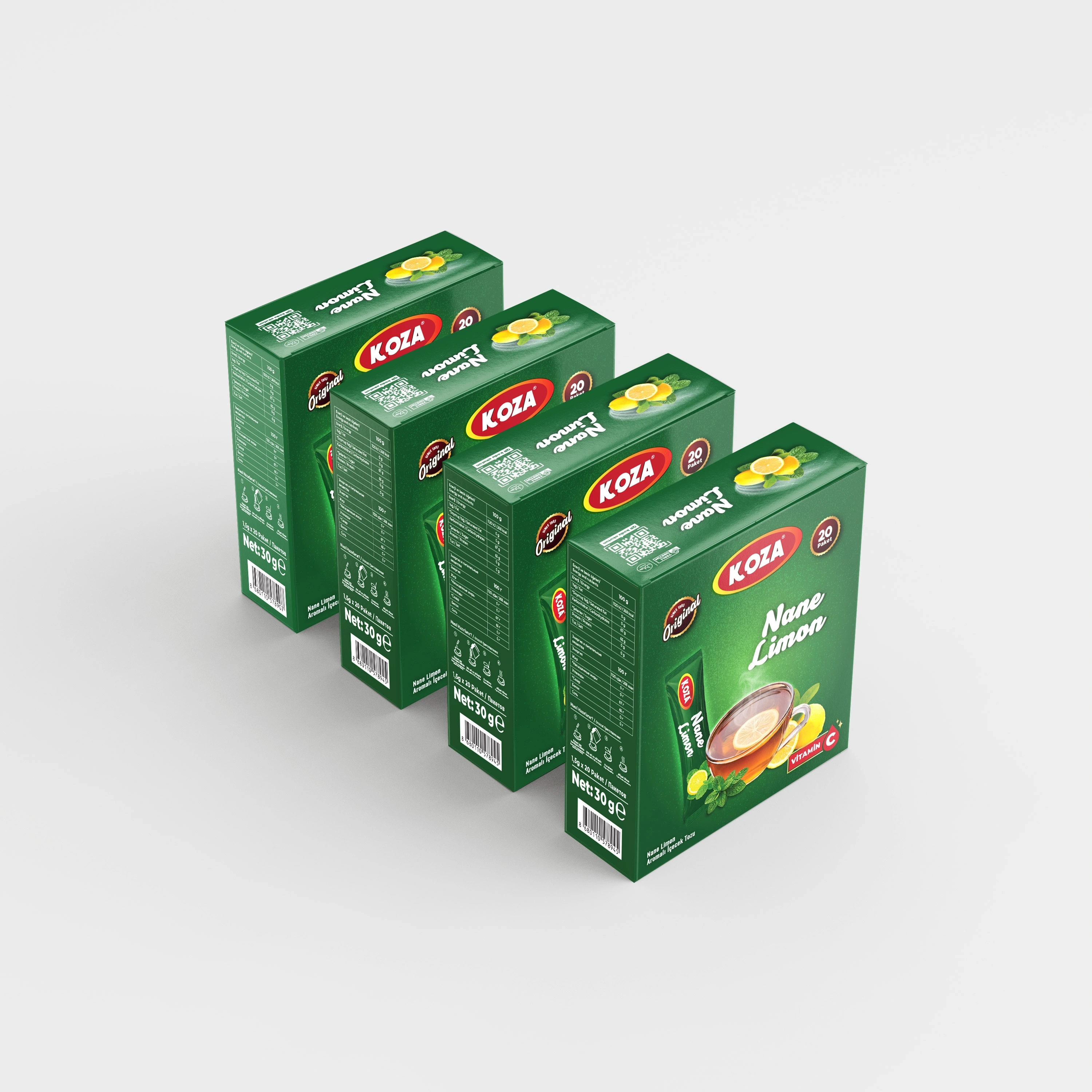 Tek İçimlik Nane Limon Aromalı İçecek Tozu (20 Stick)