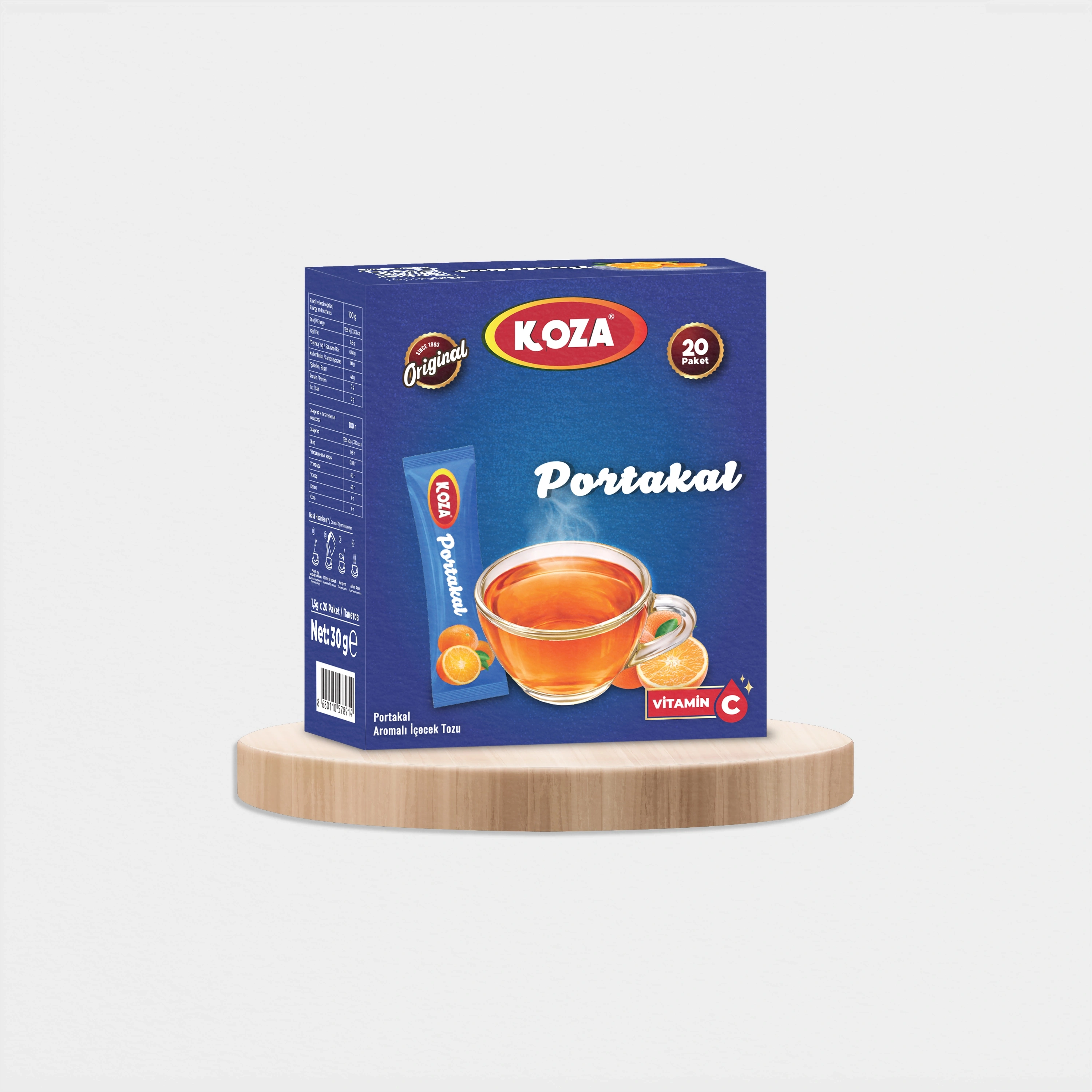 Tek İçimlik Portakal Aromalı İçecek Tozu (20 Stick)